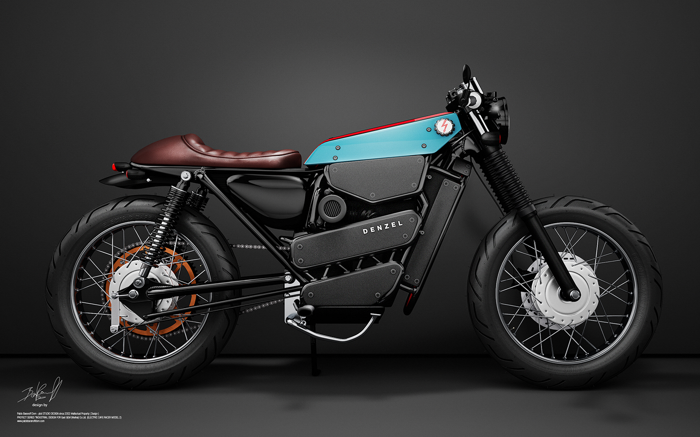 motorcycle，Render，Electric，