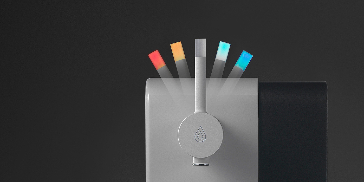 2015 red dot award，award-winning work，purify，Water purifier，Easy to use，water tap，