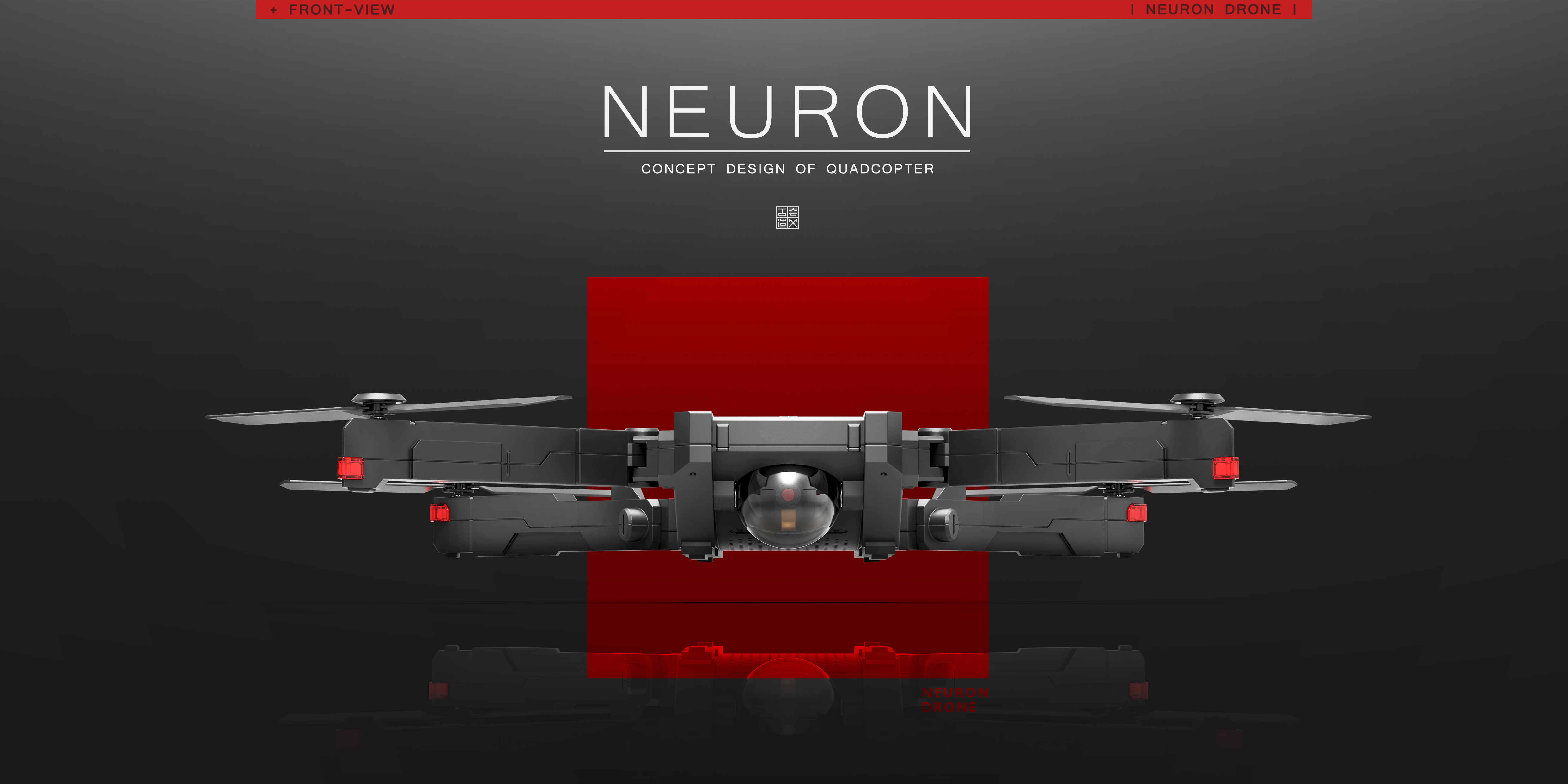 fold，Four axis，Aerocraft，UAV，all black，camera，