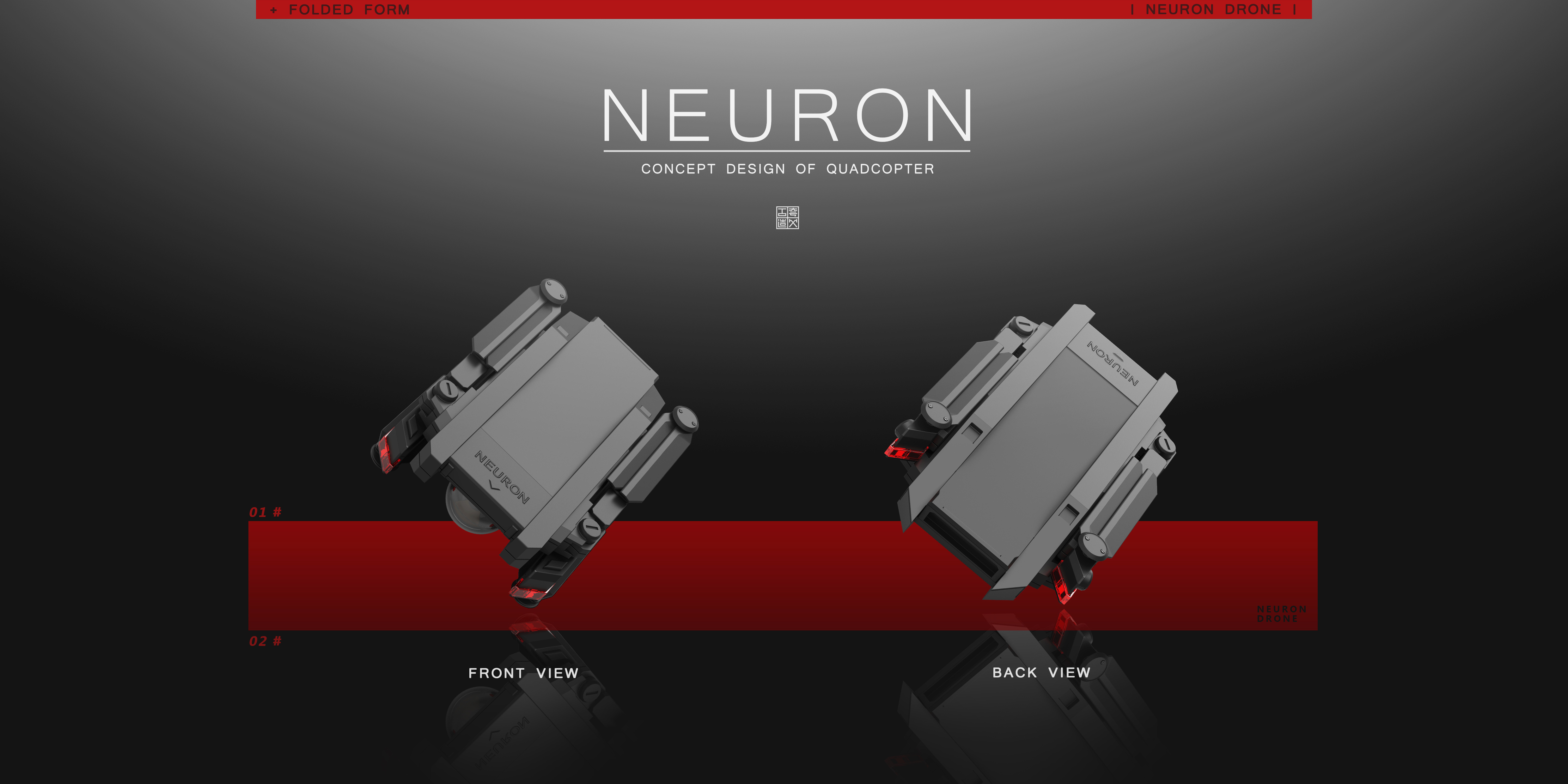 fold，Four axis，Aerocraft，UAV，all black，camera，