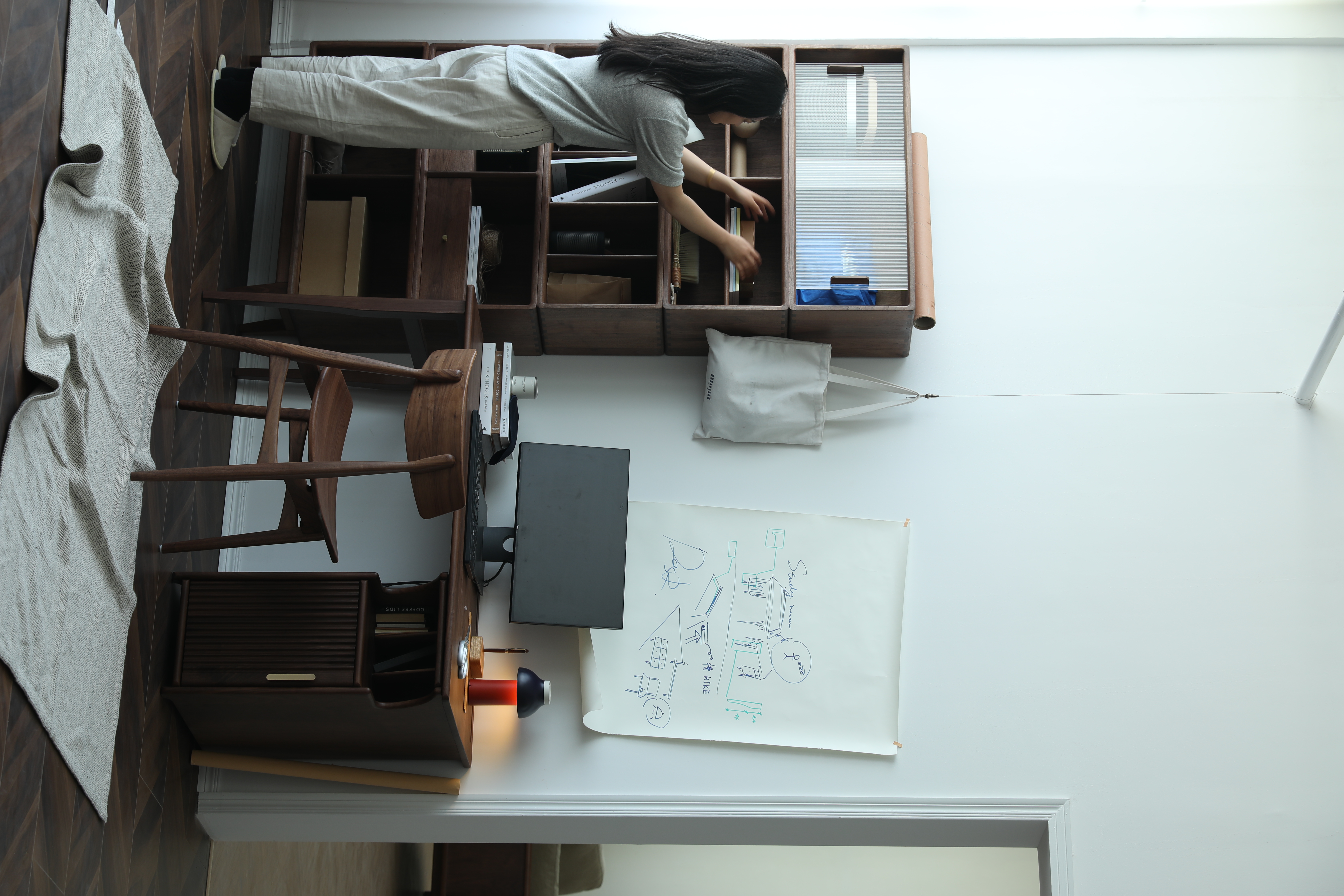 furniture，desk，Home design，Study，