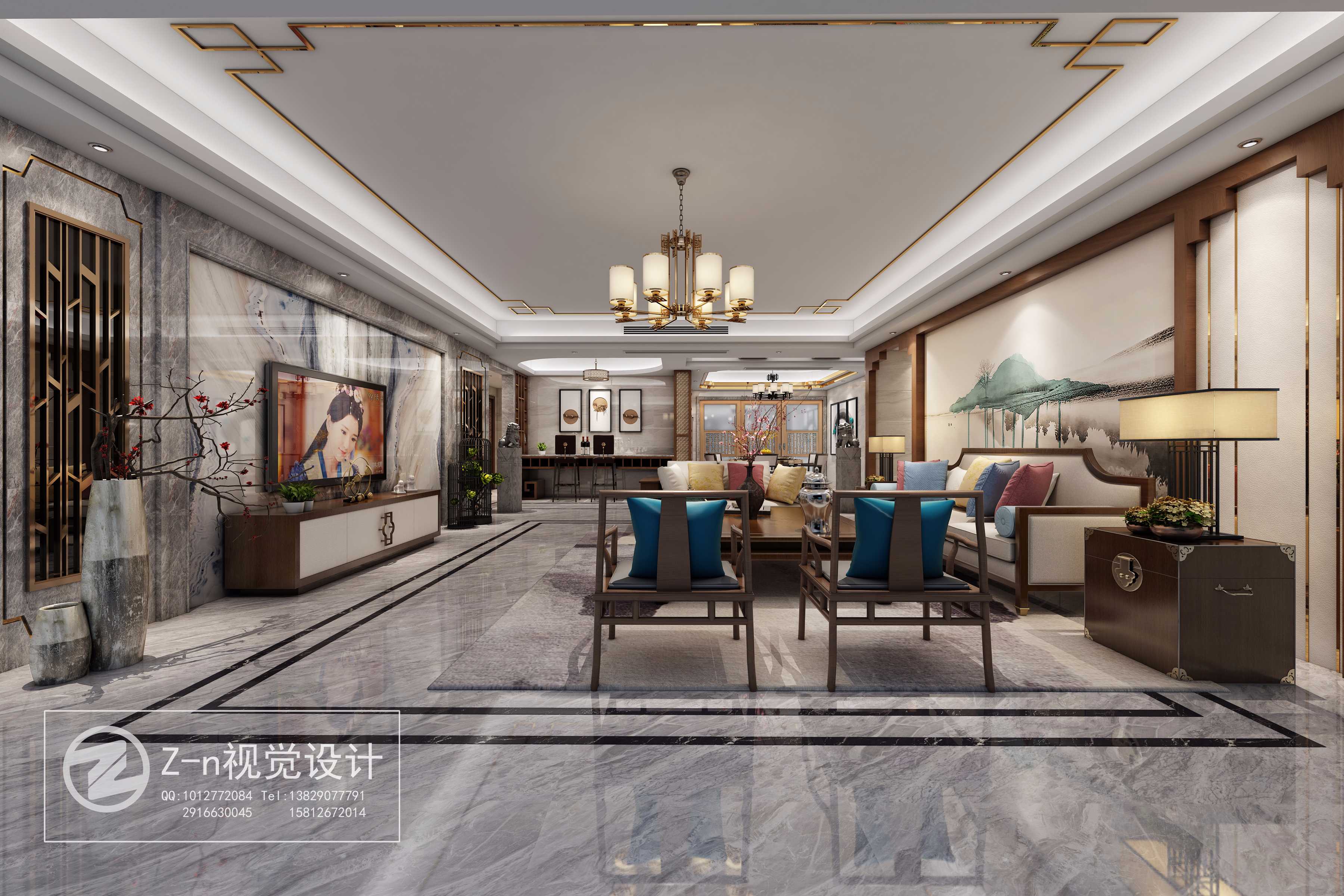 Undertake indoor and outdoor renderings，