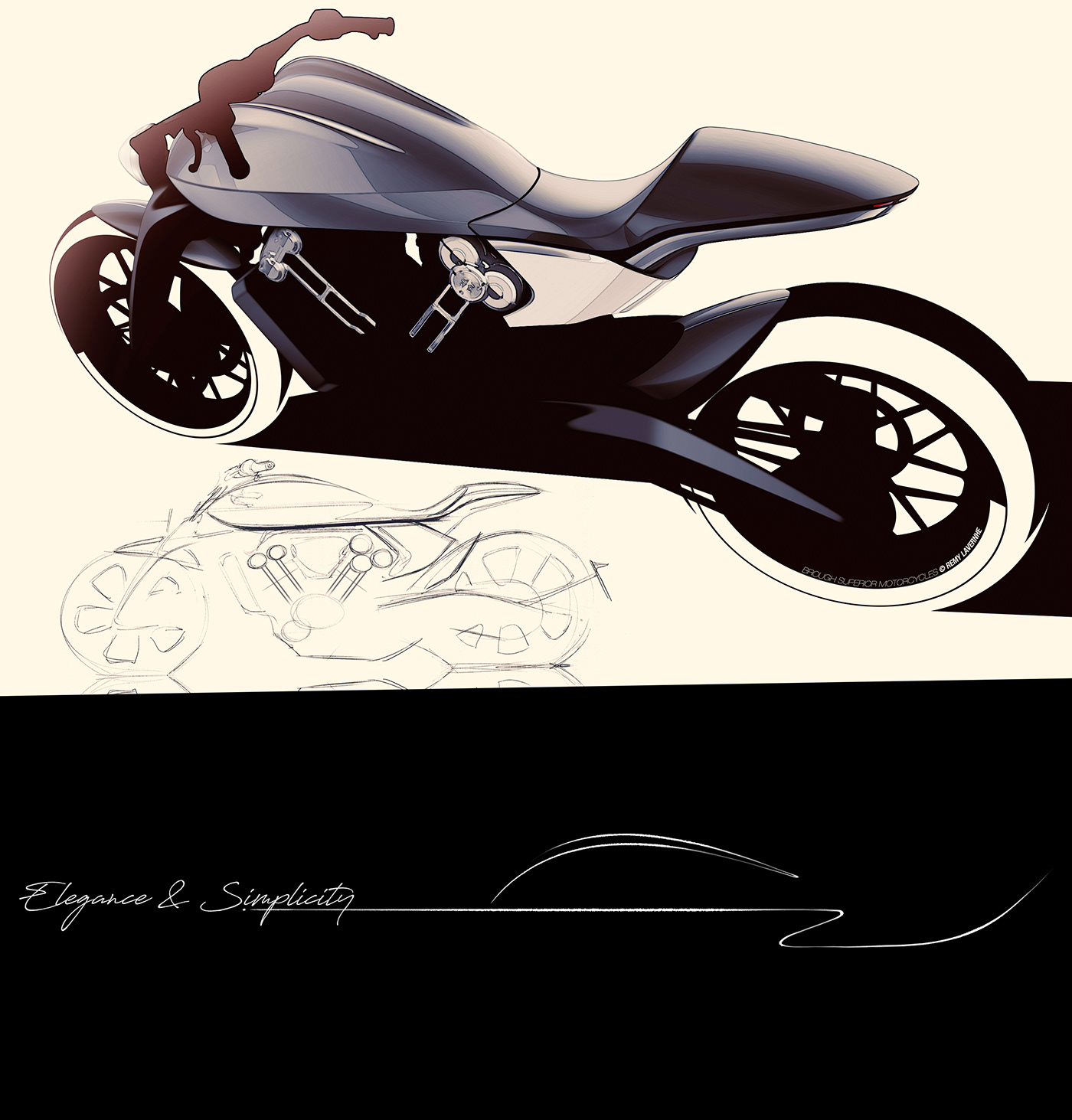 motorcycle，vehicle，Brough Superior，industrial design，