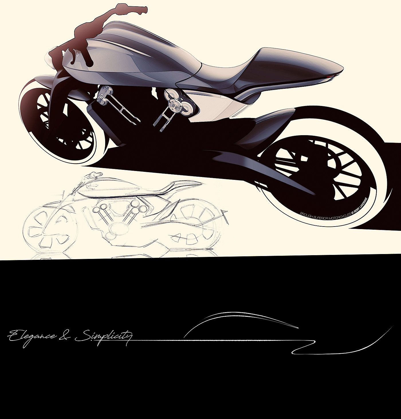 摩托车，交通工具，Brough Superior，工业设计，