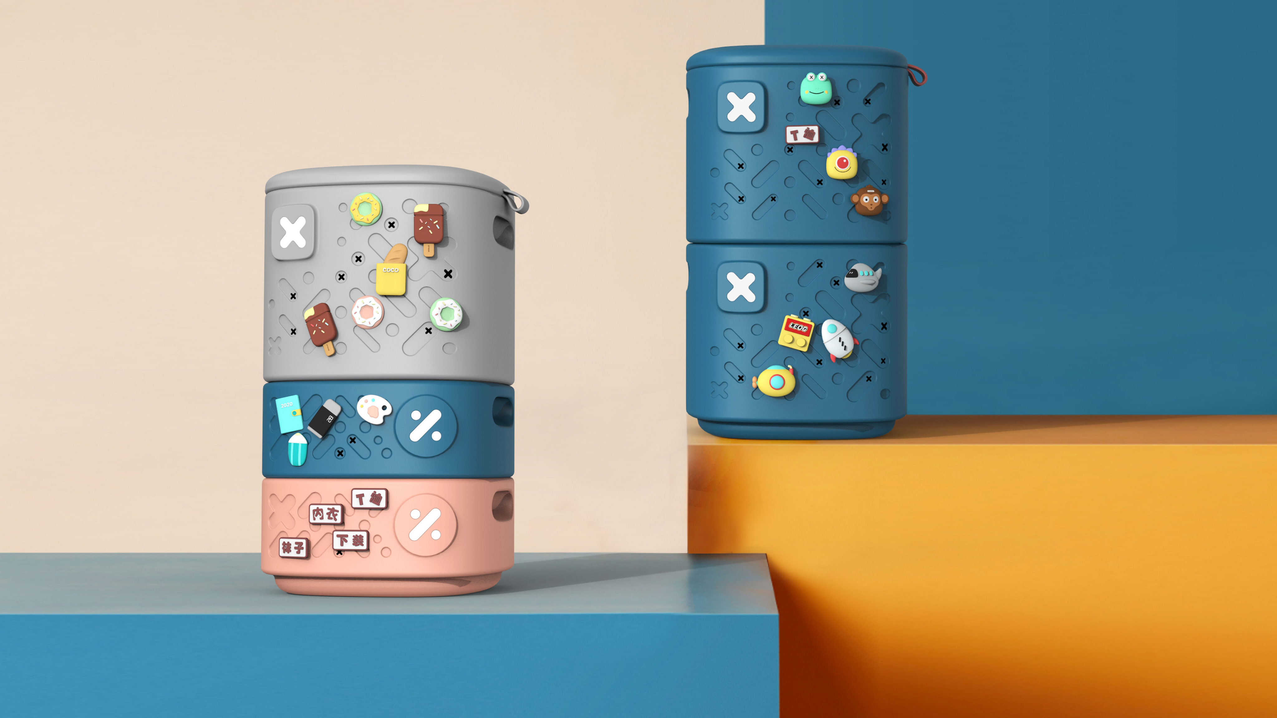 Child mother and baby，