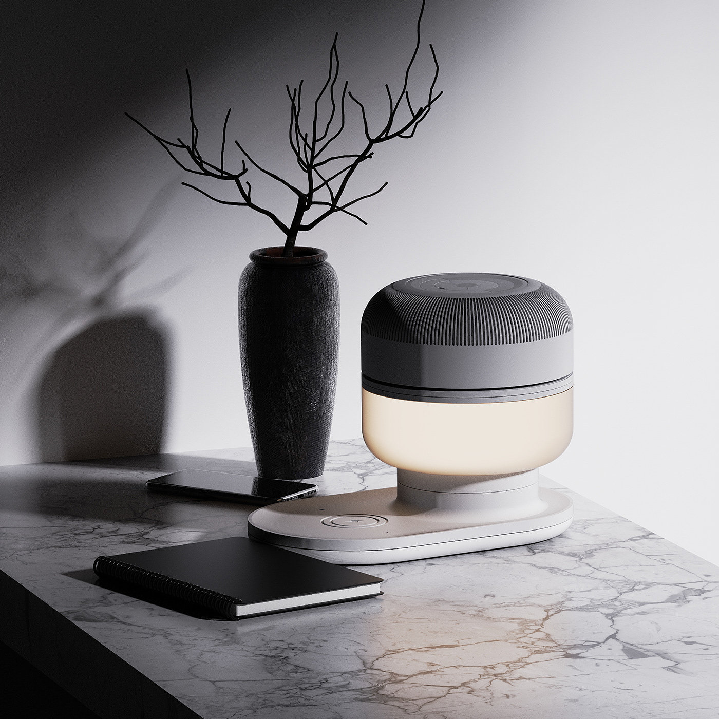 air cleaner，multi-function，cad，Desk lamp，