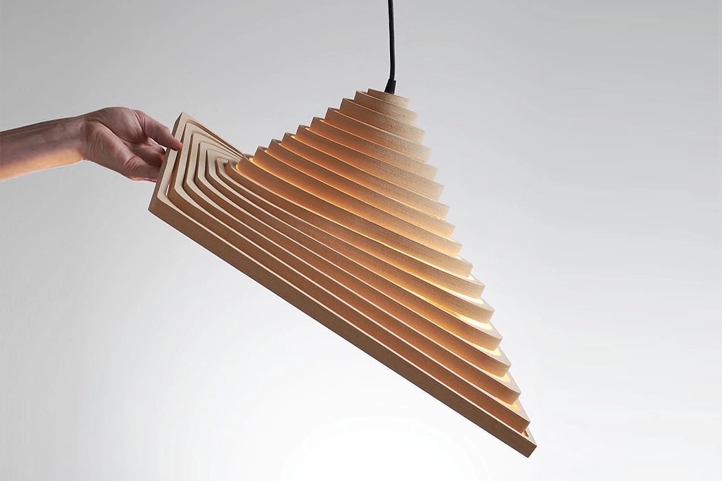 a chandelier，Origami，fold，