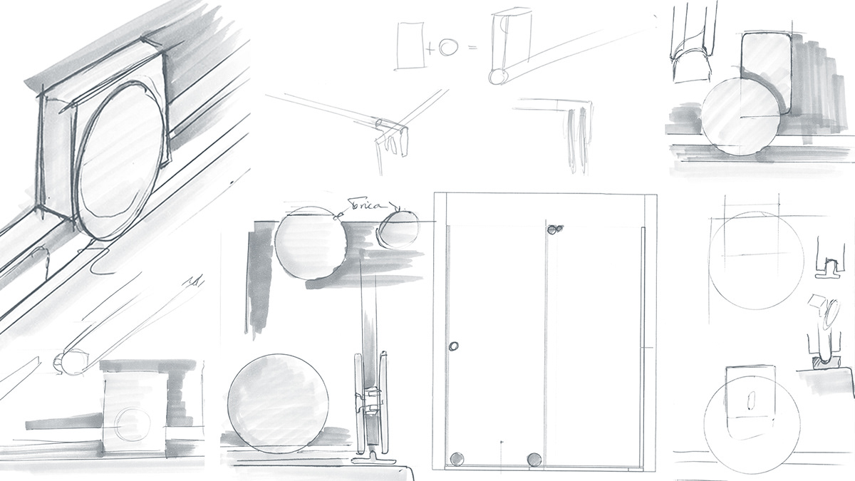 Shower Room，Glass，transparent，