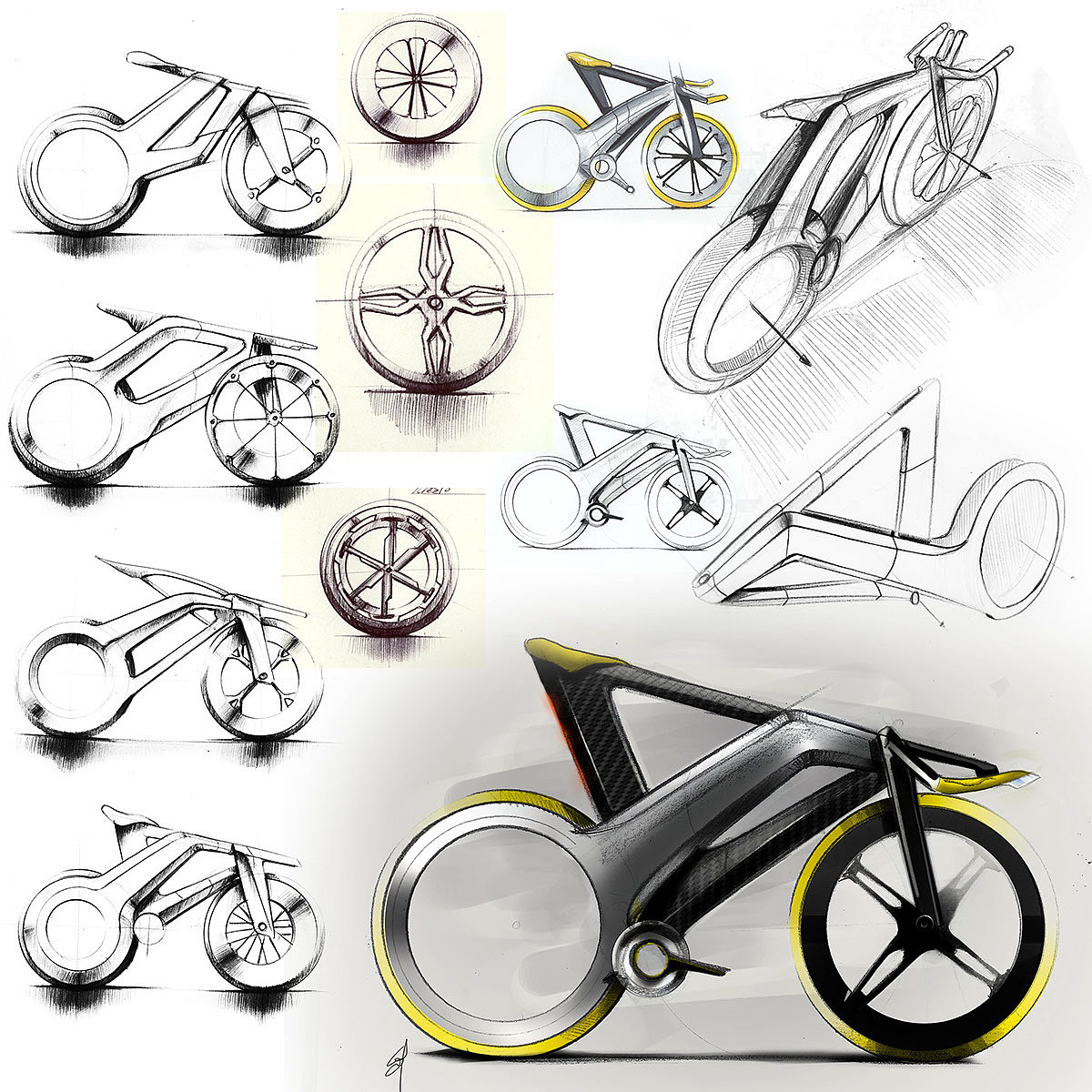 自行车，工业设计，个性，