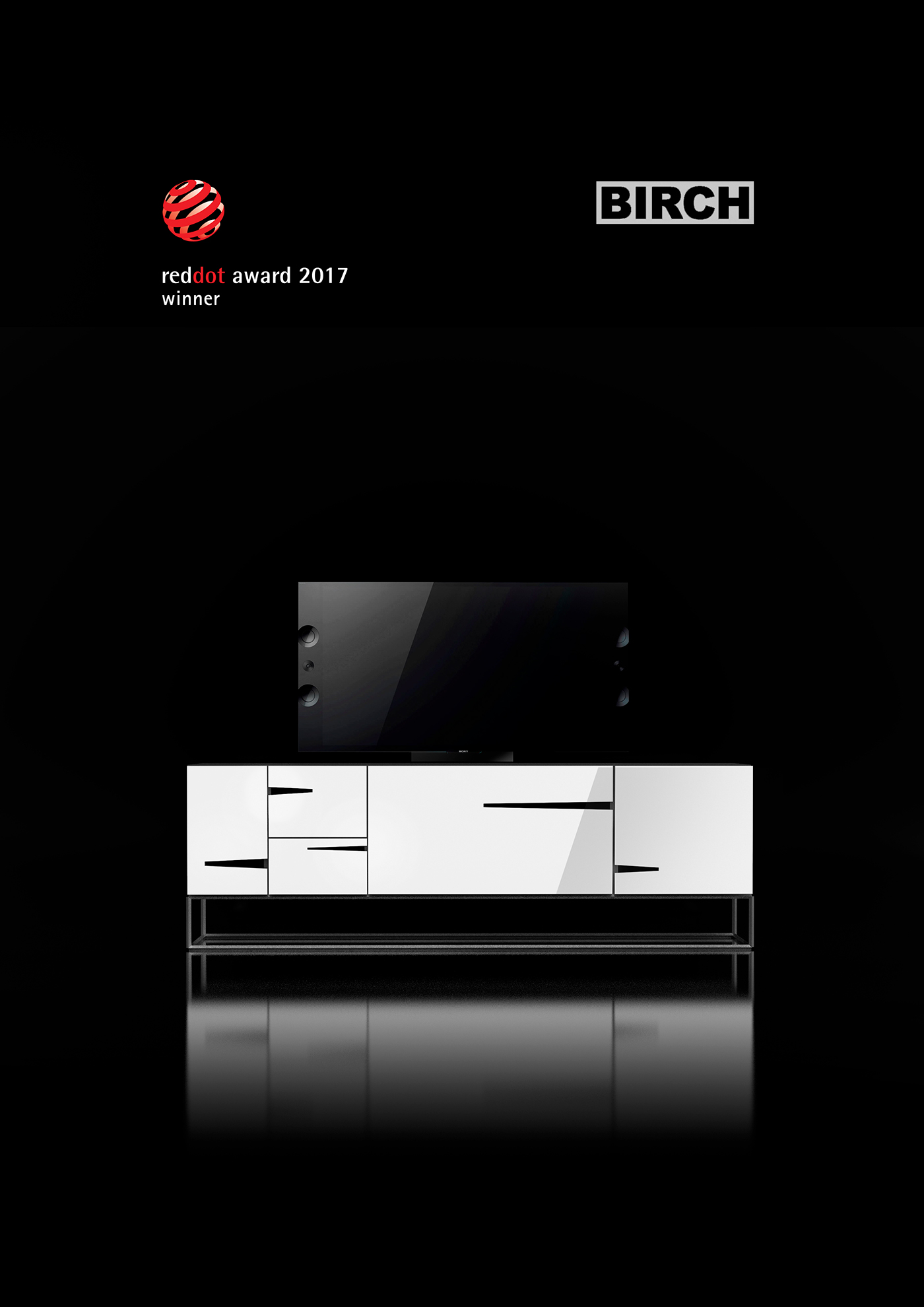 two thousand and seventeen，red dot，Simplicity，furniture design ，TV cabinet，