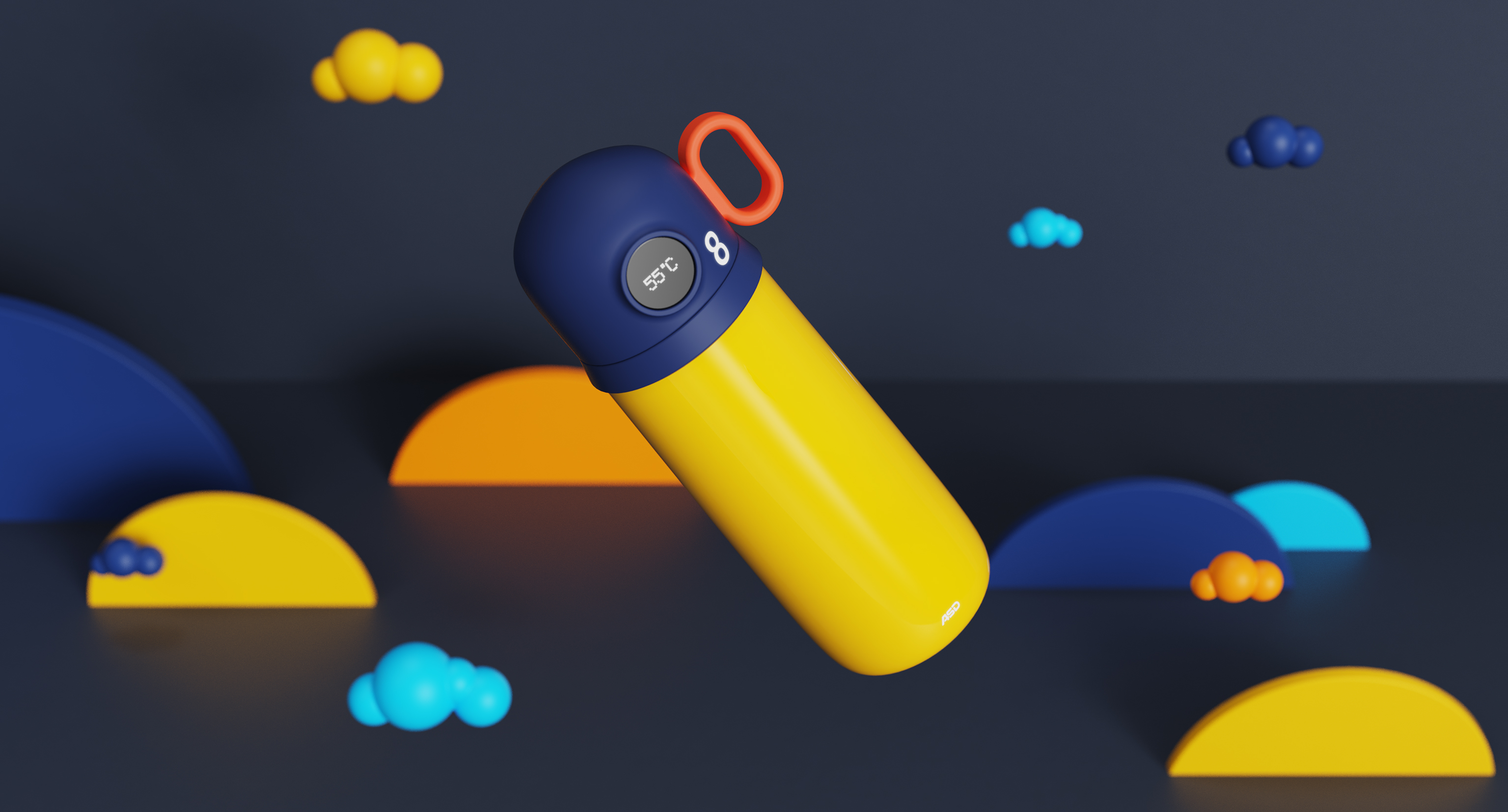 Small rocket, children's water cup，