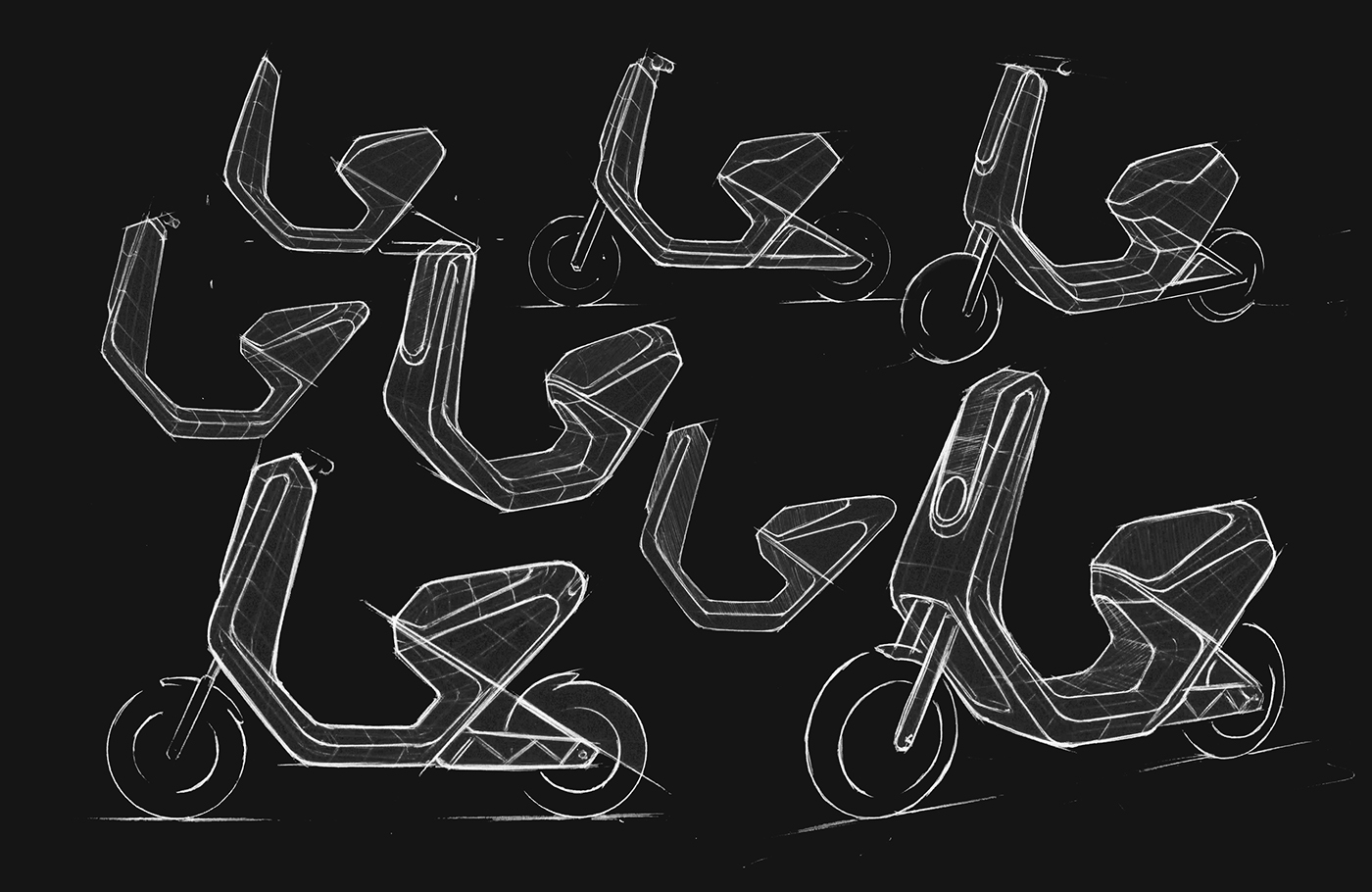 Huswarner，Electric vehicle，streamline，personal works，