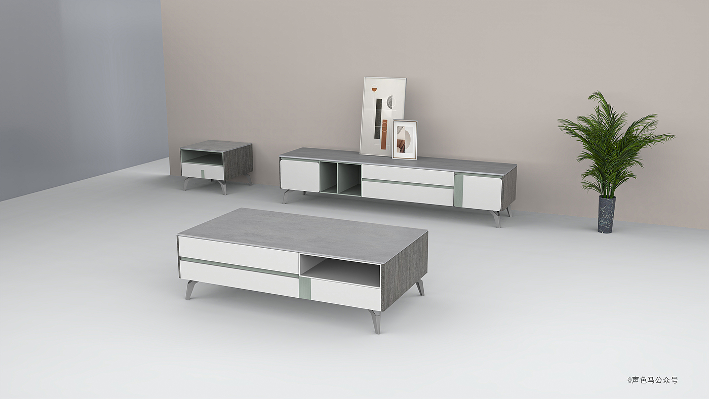 Home design，furniture design ，tea table，TV cabinet，interior space ，