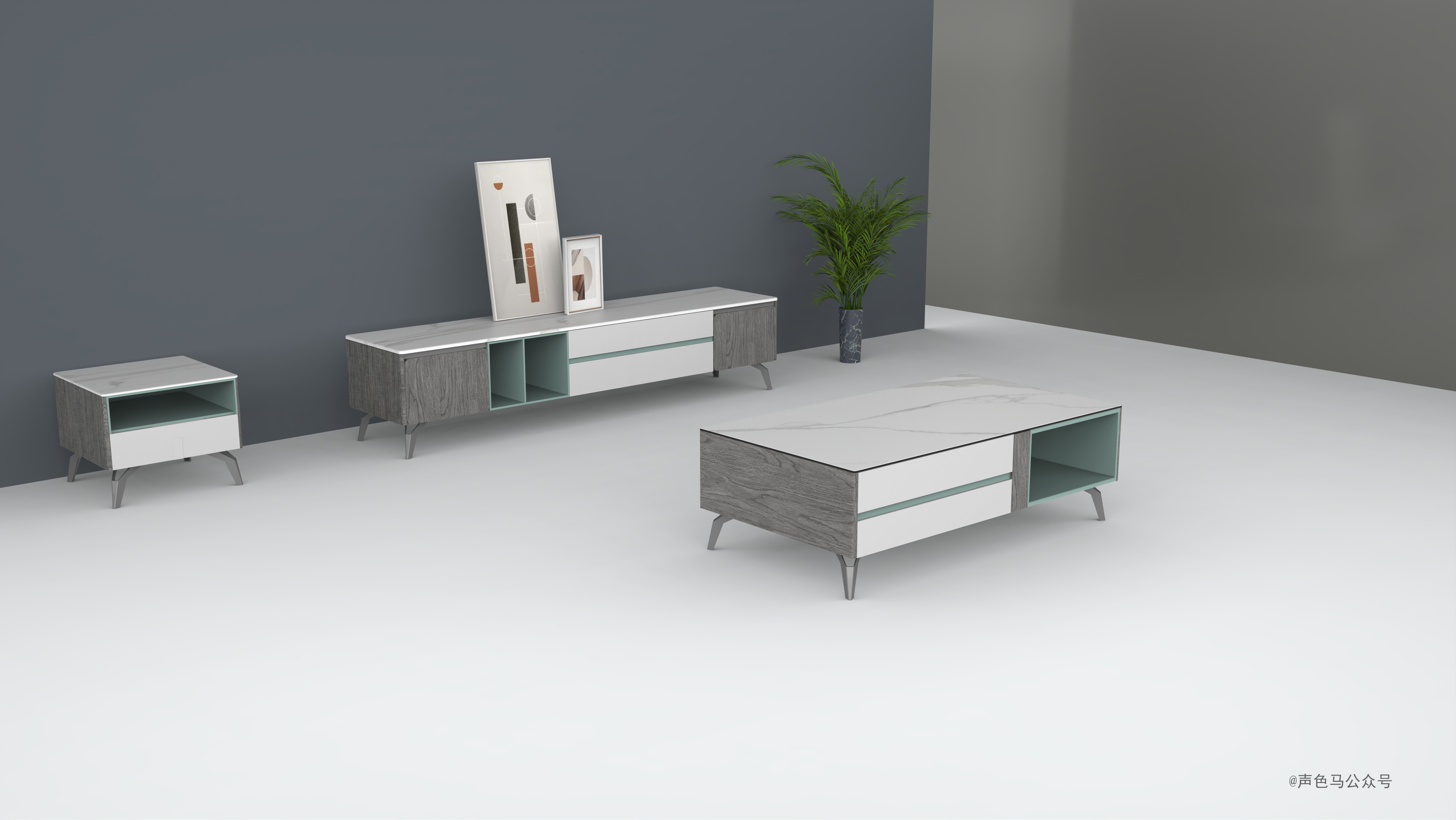 Home design，furniture design ，tea table，TV cabinet，interior space ，