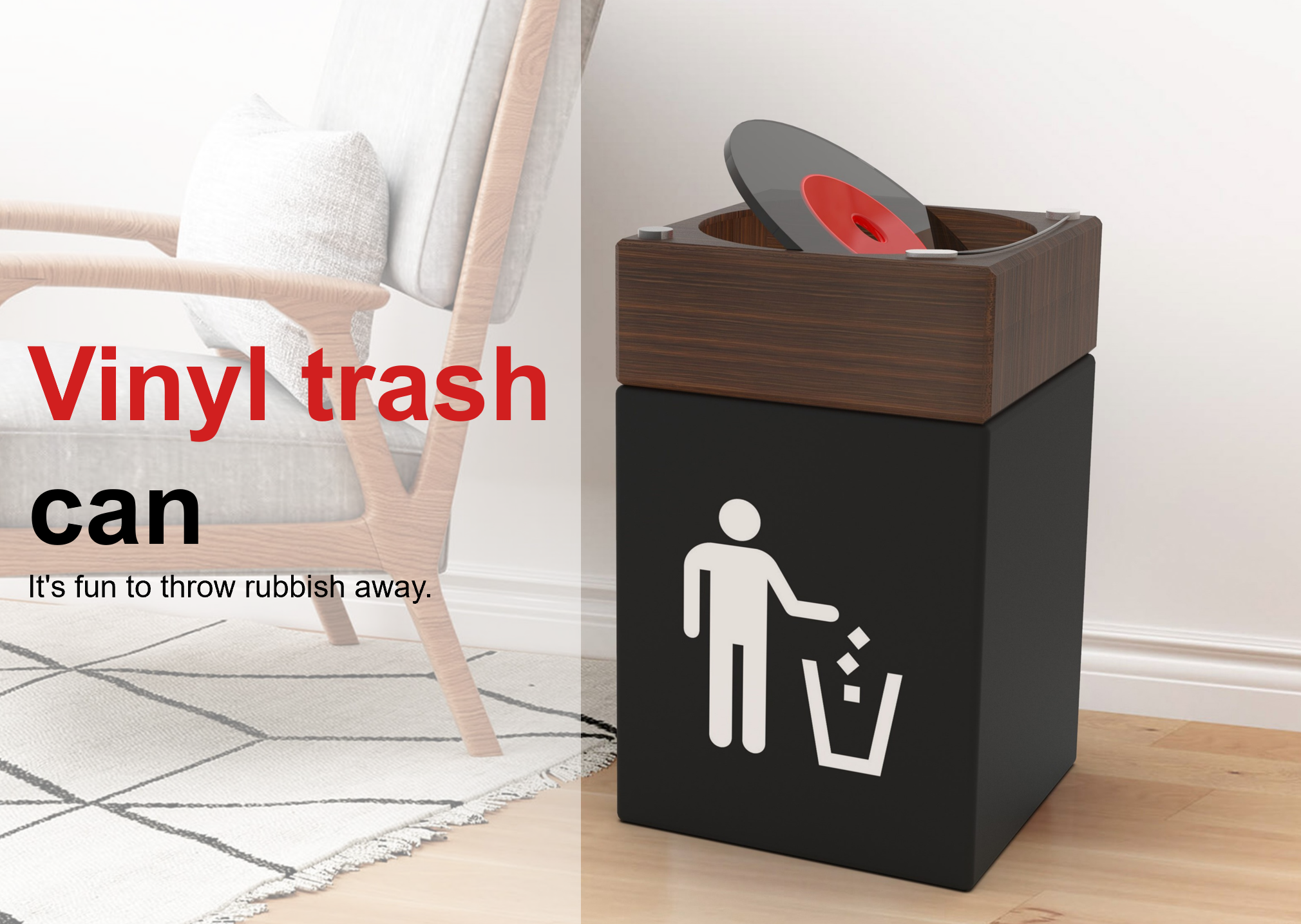 It's also fun to let people throw rubbish.，