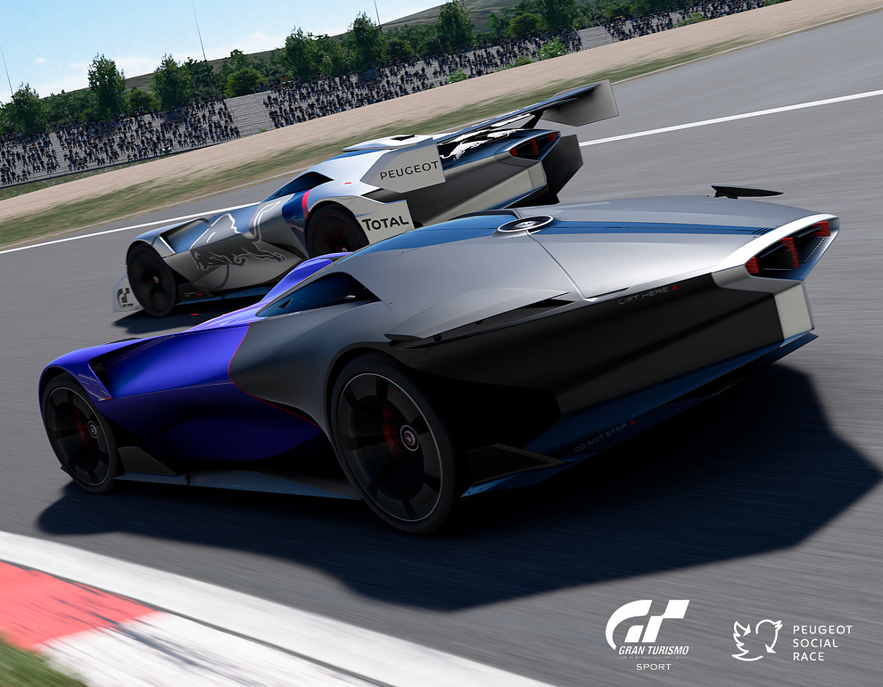 Virtual game，Peugeot cars，Concept racing，Electric，Hybrid，