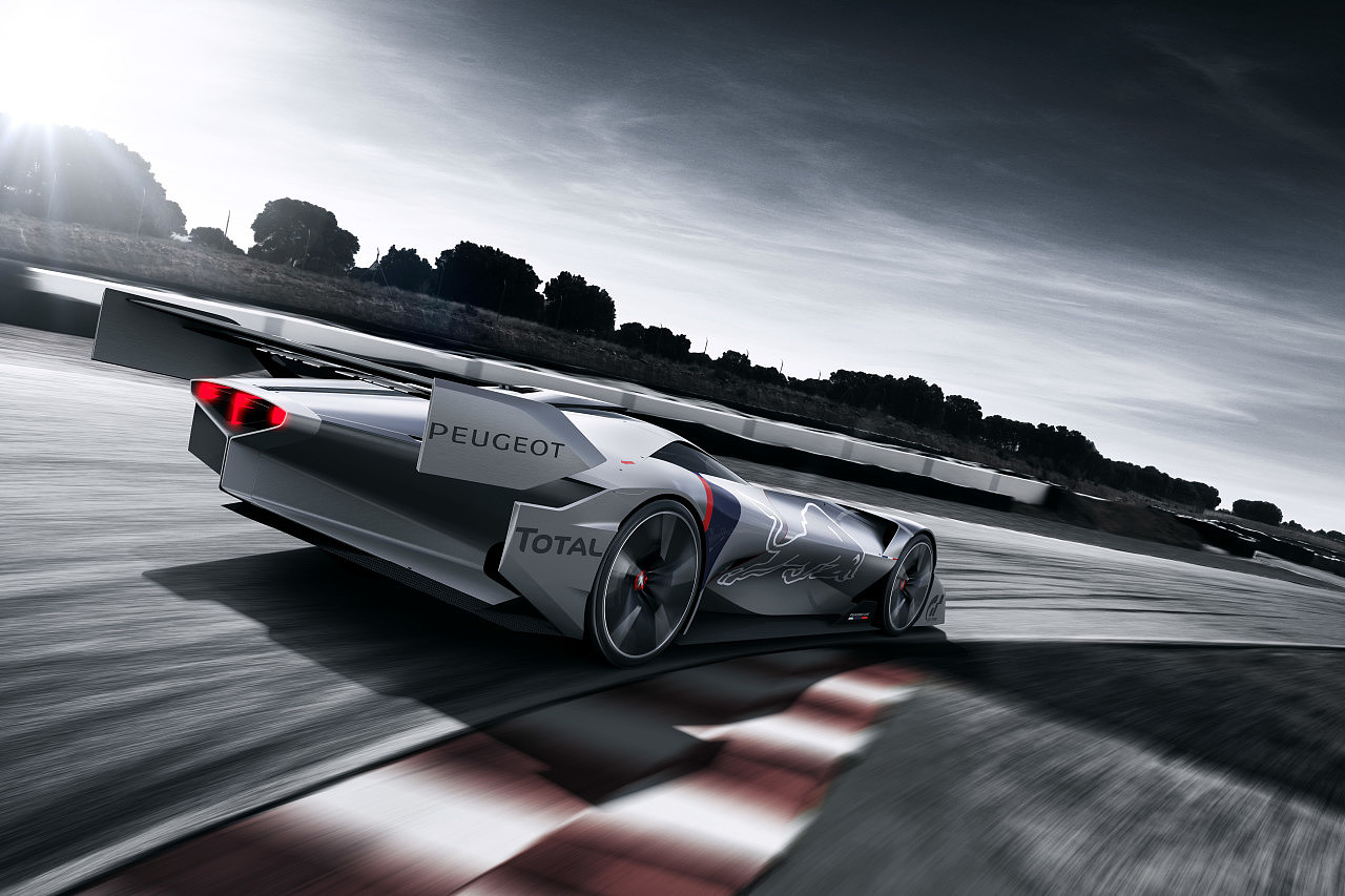 Virtual game，Peugeot cars，Concept racing，Electric，Hybrid，