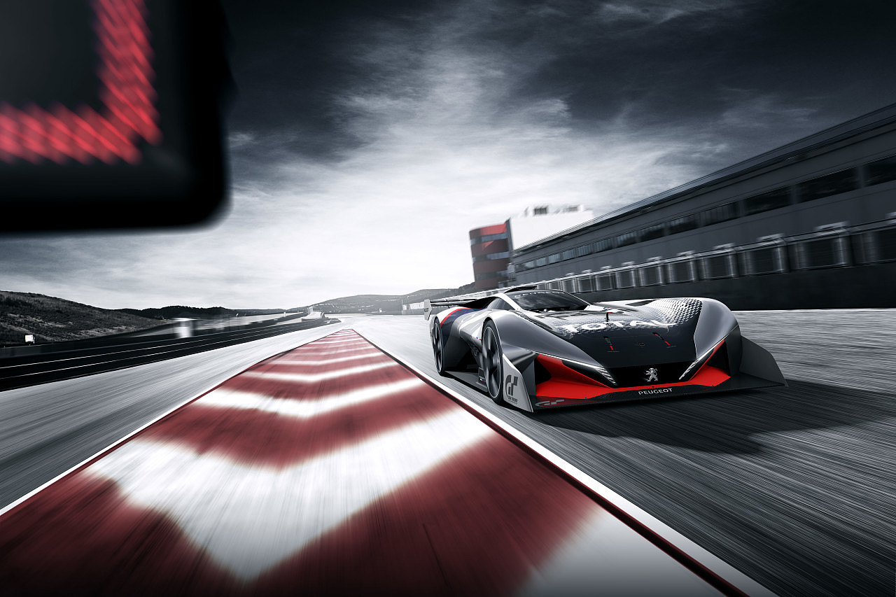 Virtual game，Peugeot cars，Concept racing，Electric，Hybrid，