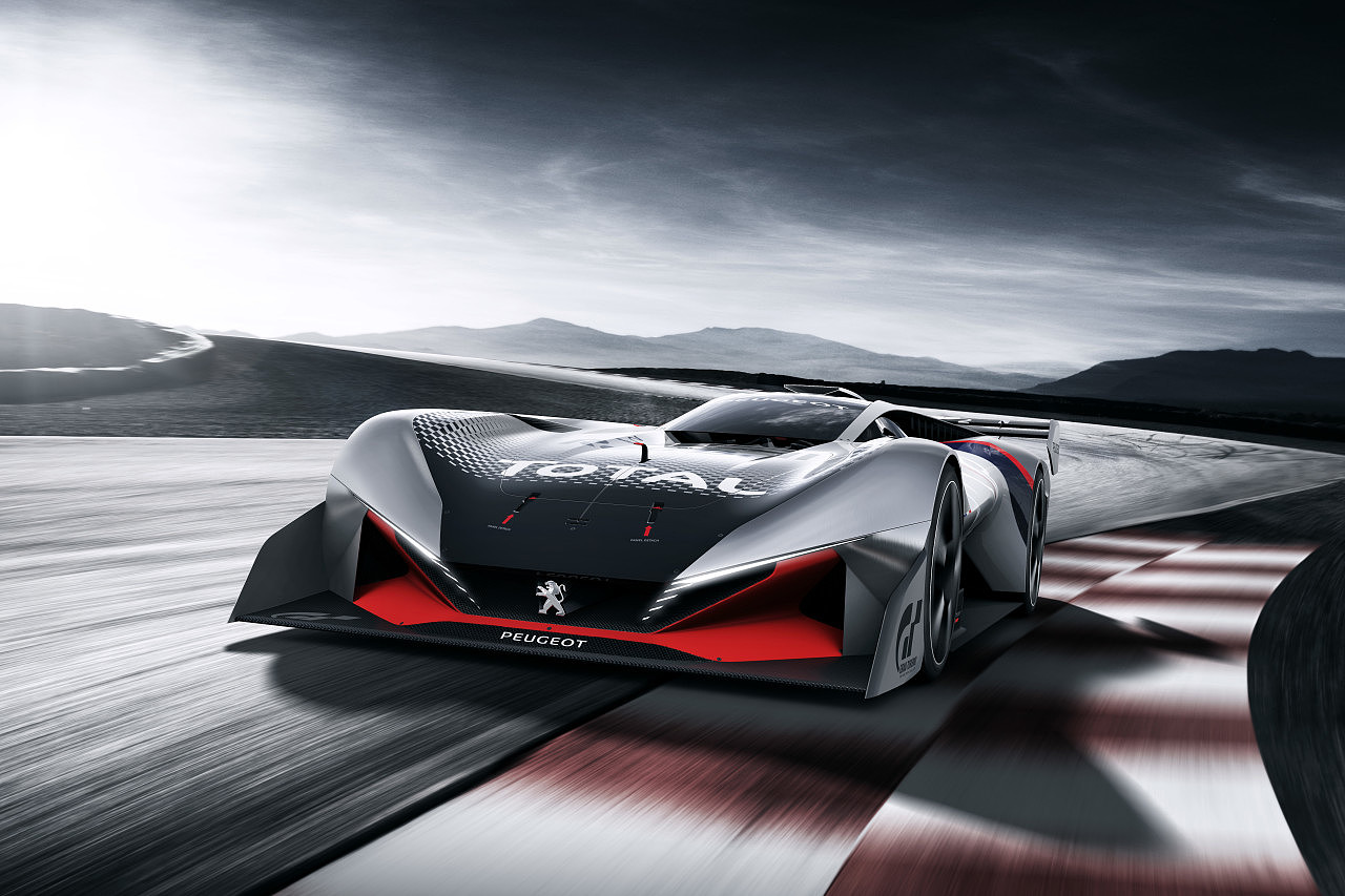 Virtual game，Peugeot cars，Concept racing，Electric，Hybrid，