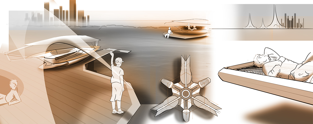 DND，yacht，intelligence，concept，sketch，