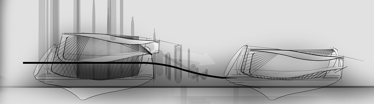 DND，yacht，intelligence，concept，sketch，