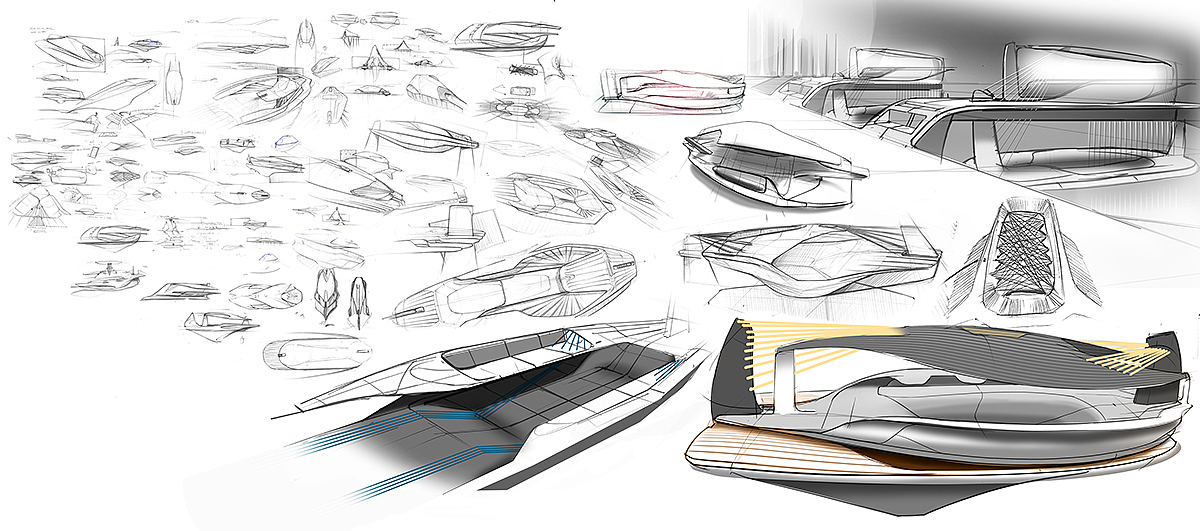 DND，yacht，intelligence，concept，sketch，