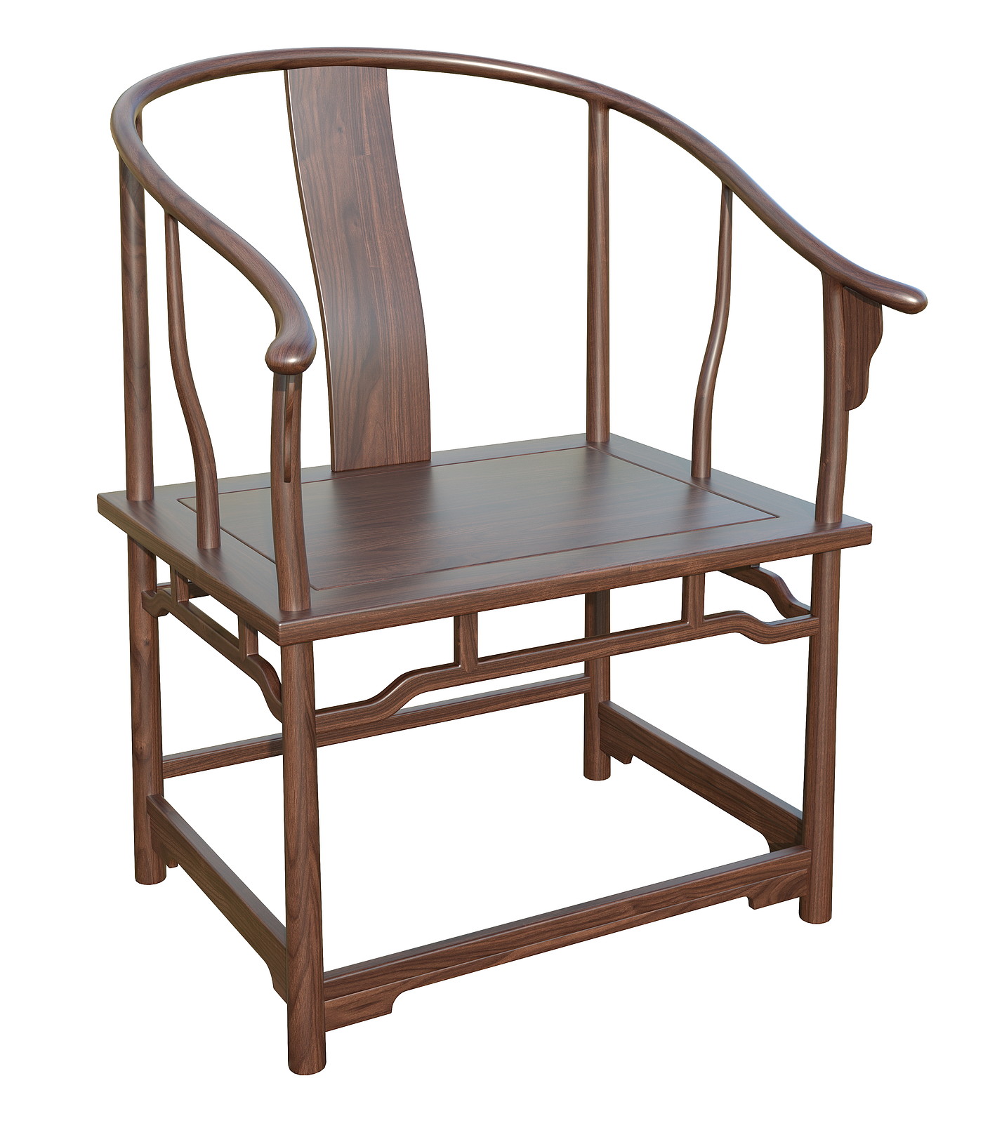 Chinese armchair，，Chinese dining chair，Solid wood chair，Chinese tea chair，Chinese Zen chair，Furniture modeling tutorial，Tutorial furniture rendering，