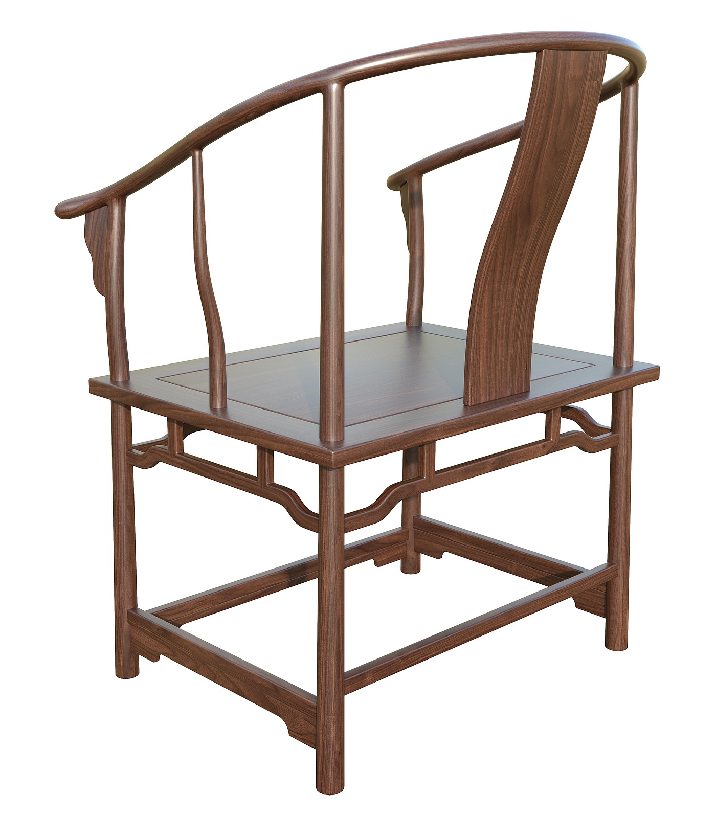 Chinese armchair，，Chinese dining chair，Solid wood chair，Chinese tea chair，Chinese Zen chair，Furniture modeling tutorial，Tutorial furniture rendering，