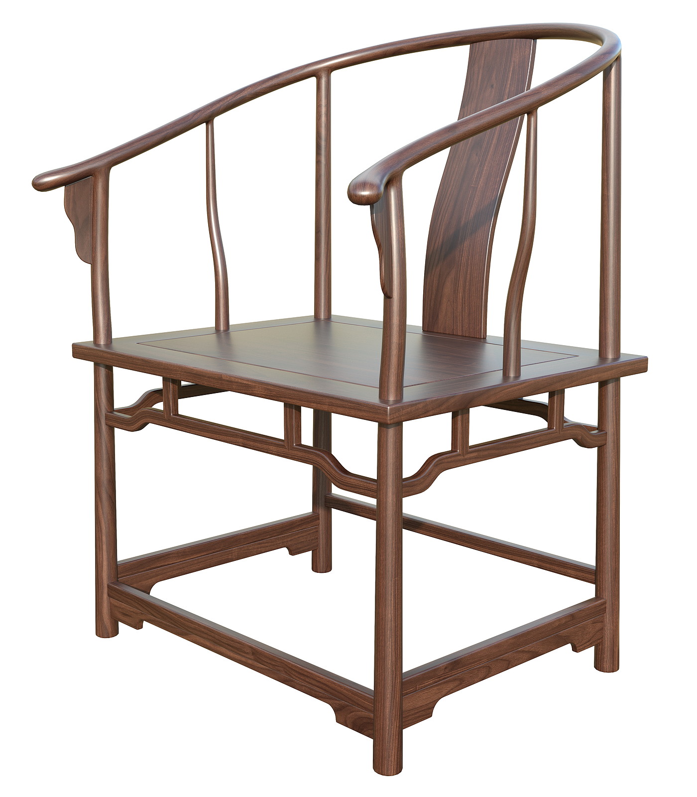 Chinese armchair，，Chinese dining chair，Solid wood chair，Chinese tea chair，Chinese Zen chair，Furniture modeling tutorial，Tutorial furniture rendering，