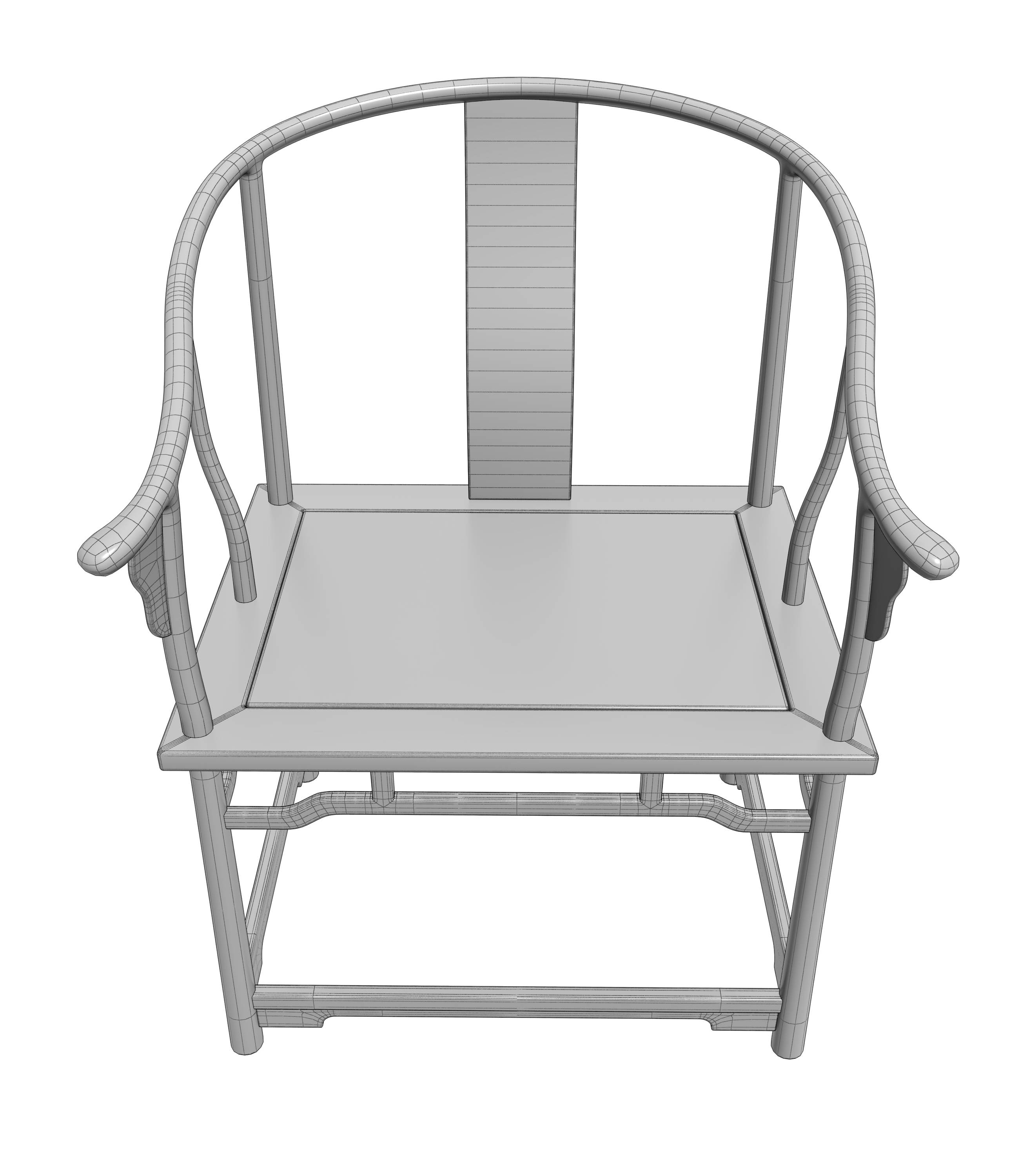 Chinese armchair，，Chinese dining chair，Solid wood chair，Chinese tea chair，Chinese Zen chair，Furniture modeling tutorial，Tutorial furniture rendering，