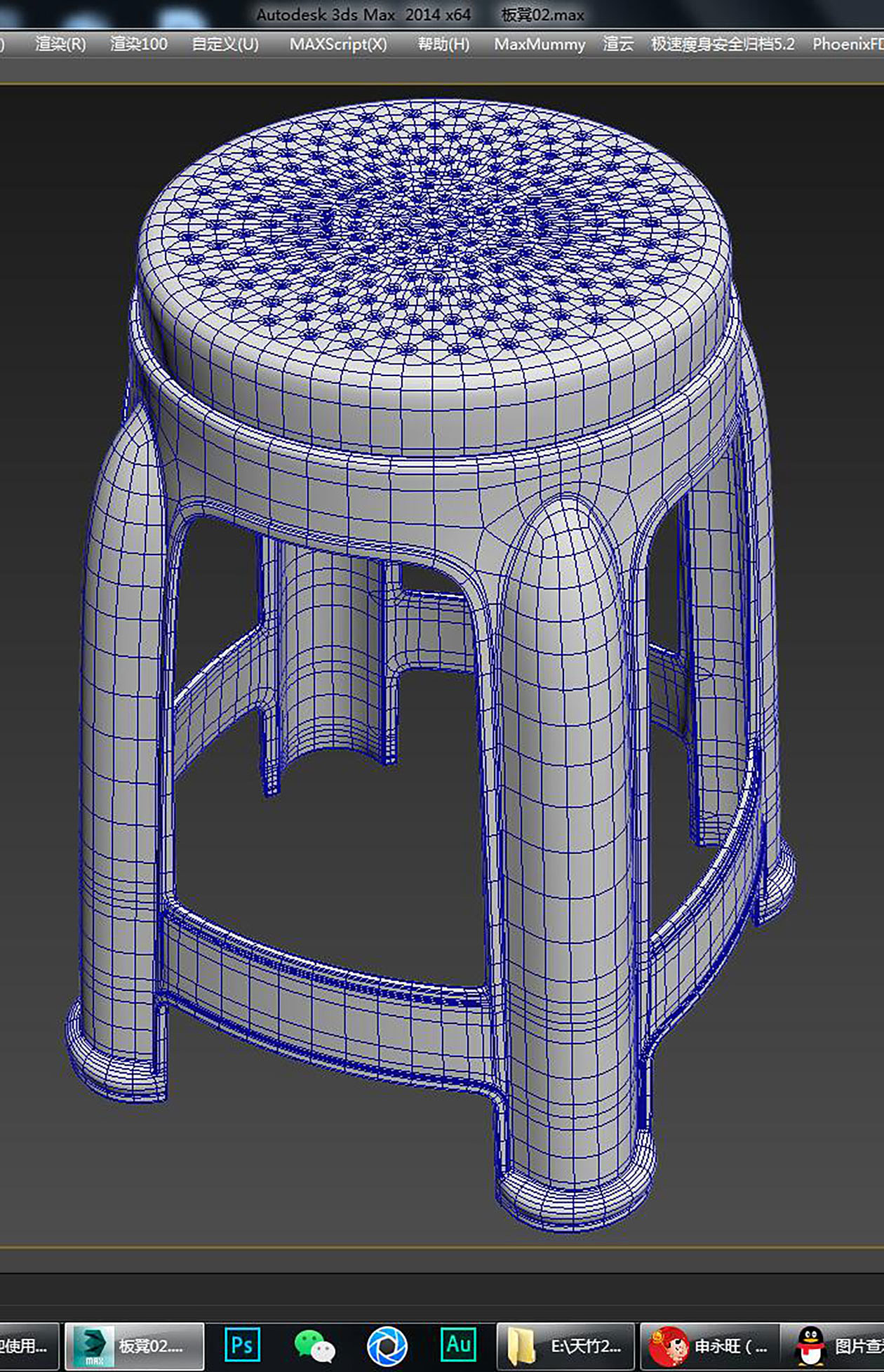 板凳建模，椅子，家具建模，家具渲染，家具动画，家具设计，产品设计，古色谷香，