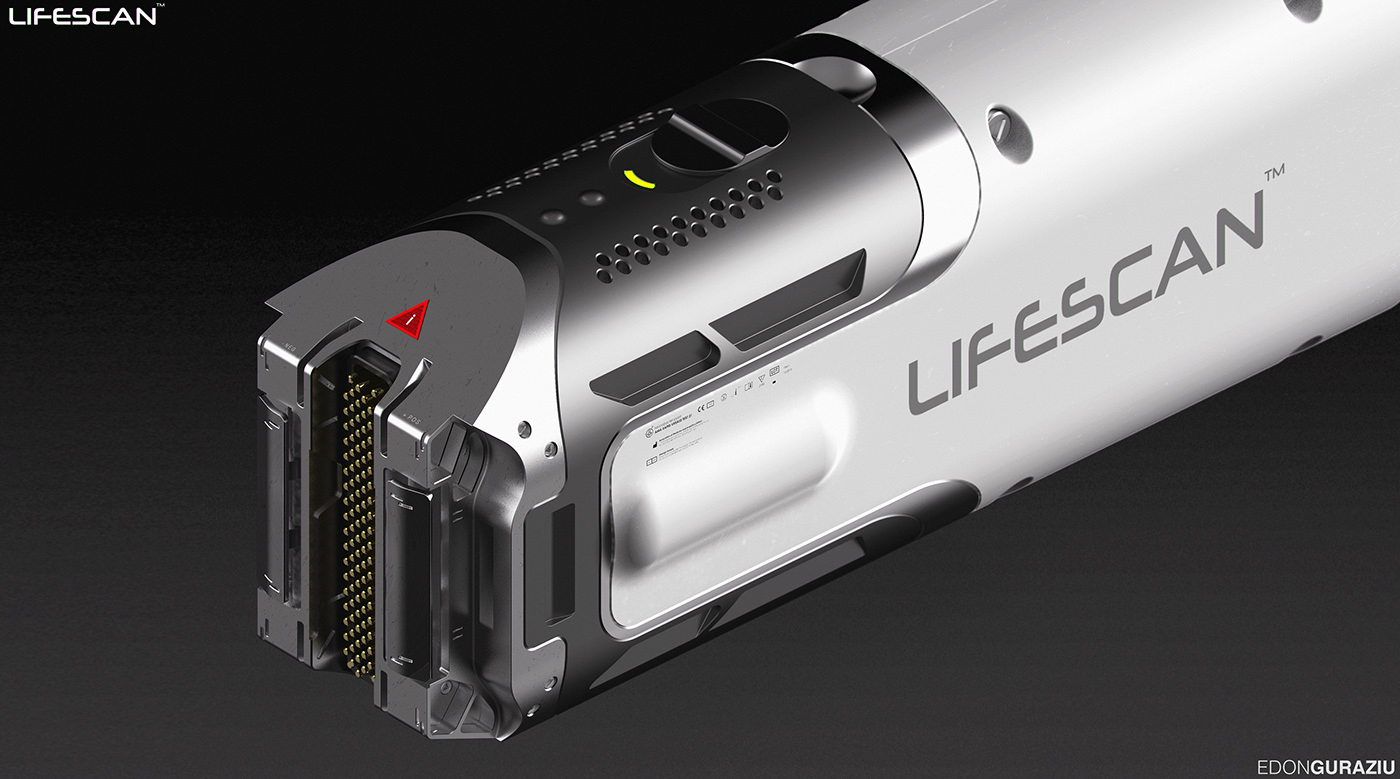 Handheld device，Render，Medical equipment，conceptual design，