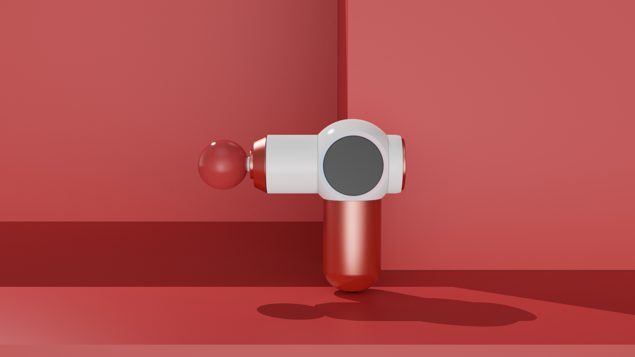 Fascia gun, lamp effect，