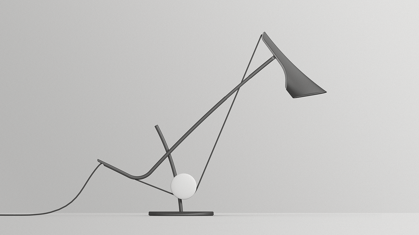 Soonhyung Kwon，皮带灯，灯具，黑色，PULLEY LIGHT，