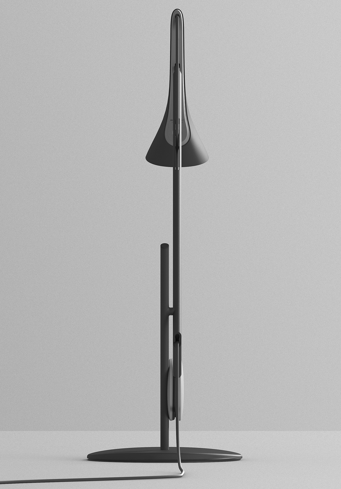 Soonhyung Kwon，皮带灯，灯具，黑色，PULLEY LIGHT，