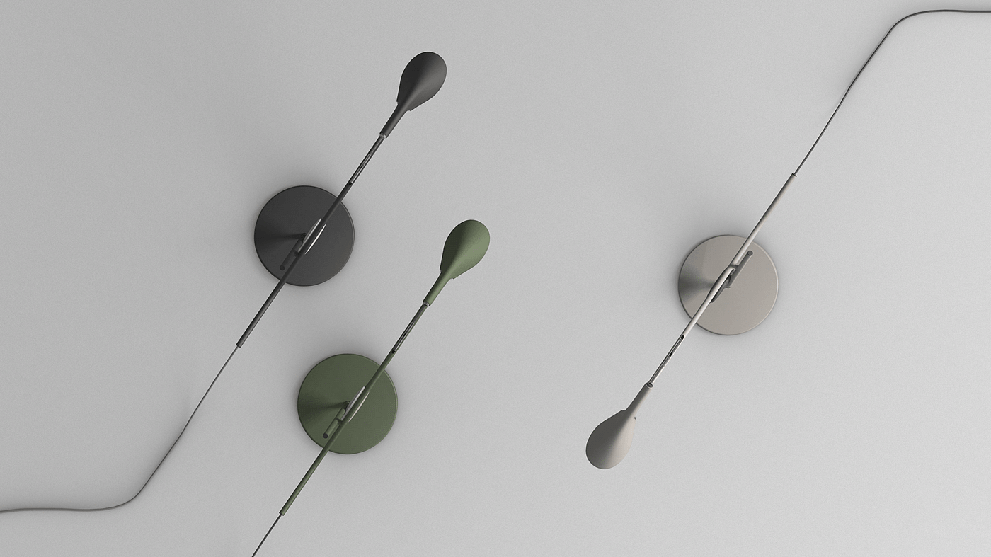 Soonhyung Kwon，皮带灯，灯具，黑色，PULLEY LIGHT，