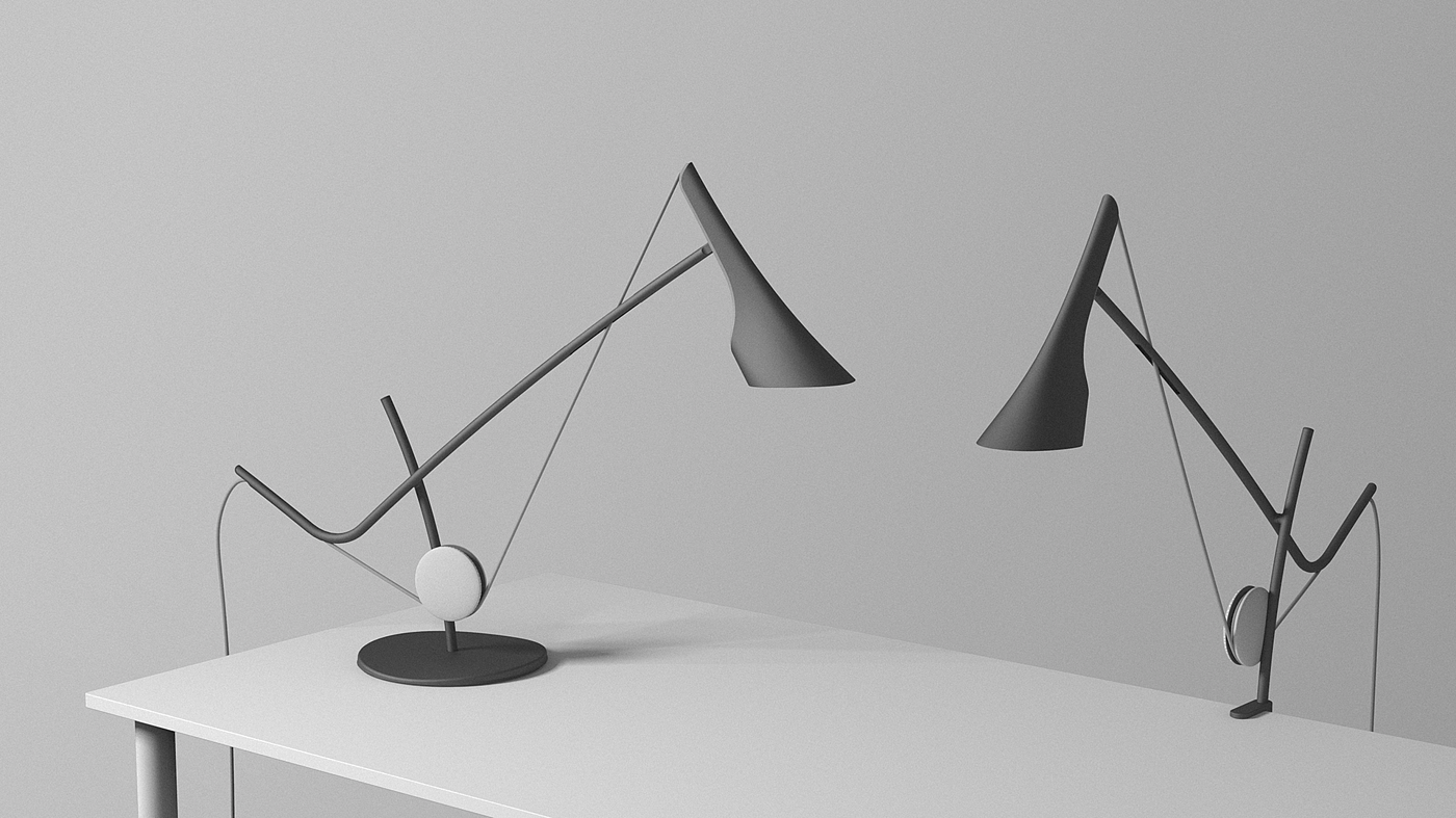 Soonhyung Kwon，皮带灯，灯具，黑色，PULLEY LIGHT，