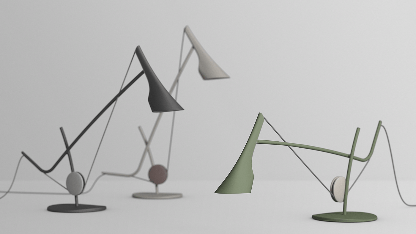 Soonhyung Kwon，皮带灯，灯具，黑色，PULLEY LIGHT，