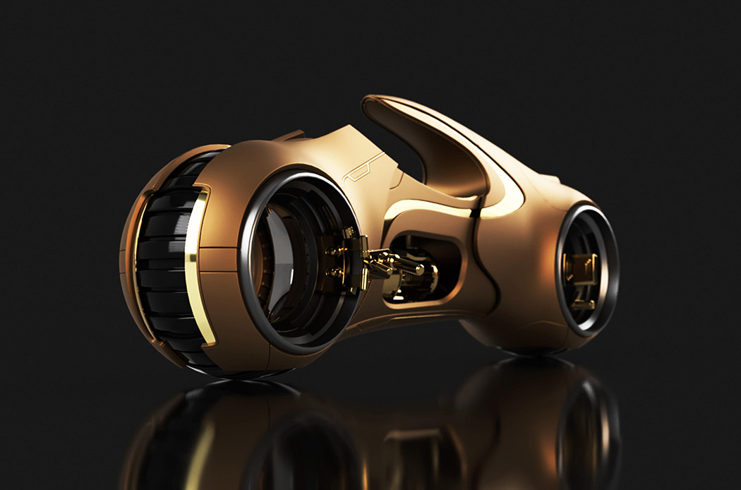 luxury gold color，Motorcycle，concept，fluent，fashion，science and technology，