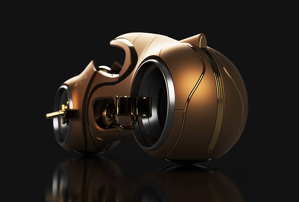 luxury gold color，Motorcycle，concept，fluent，fashion，science and technology，