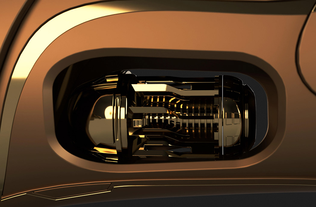 luxury gold color，Motorcycle，concept，fluent，fashion，science and technology，