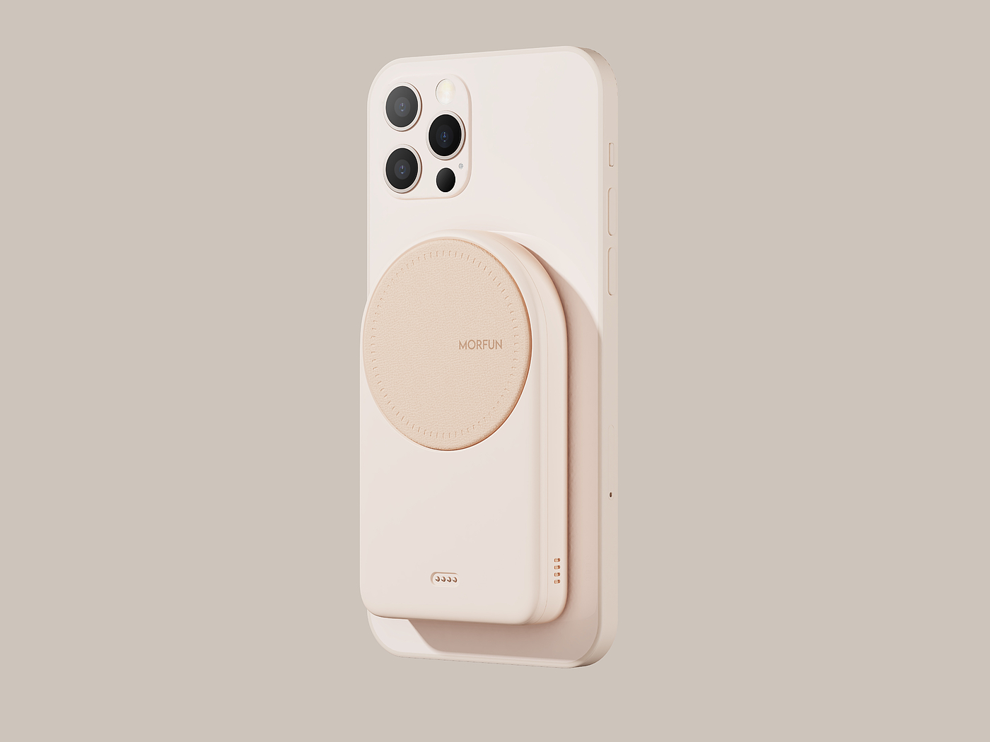 Magnetic suction wireless charging set，3c，Magnetic wireless charging treasure，portable battery，Magnetic suction wireless charging bracket，Thought design，