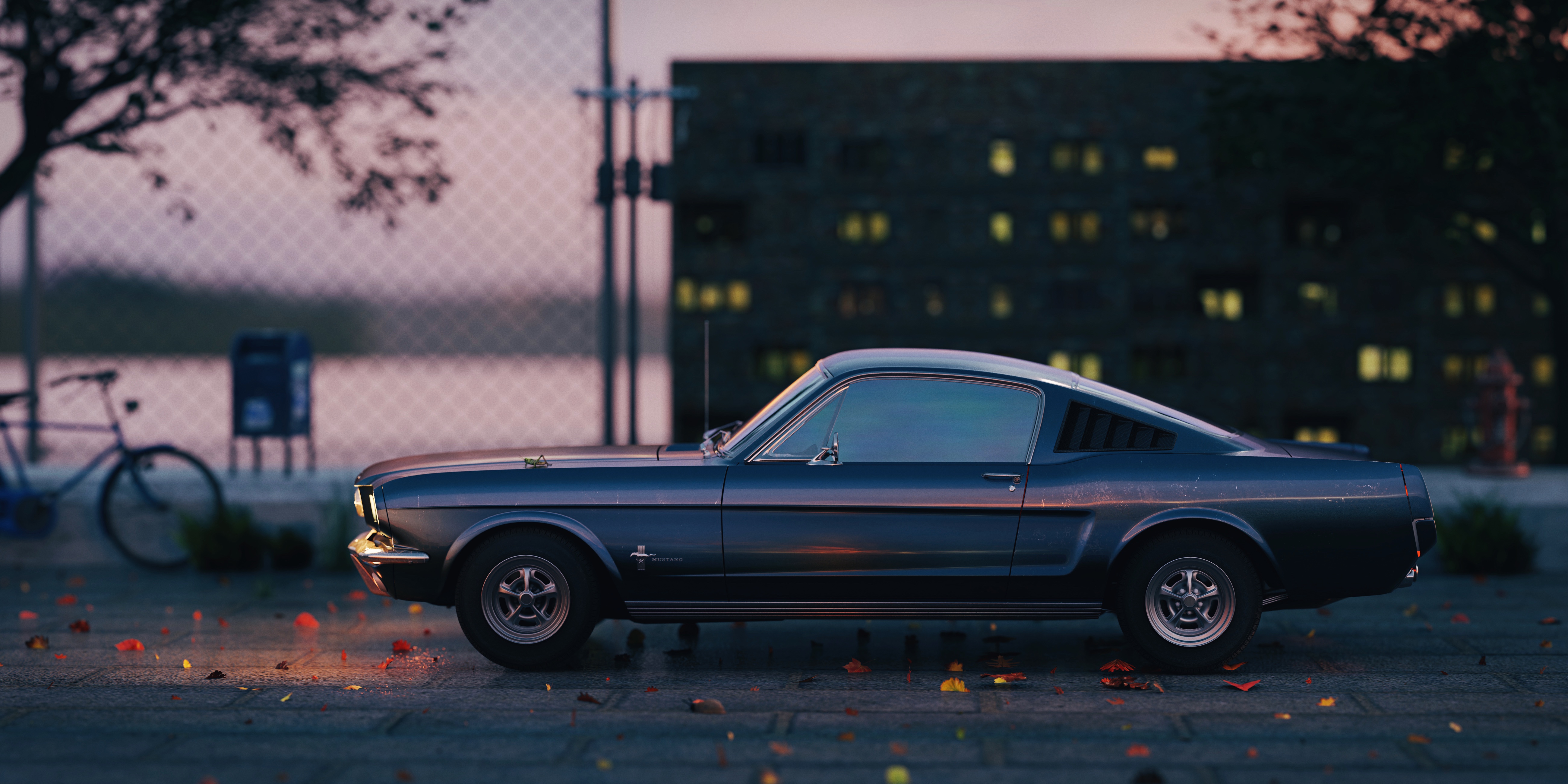 BLENDER，cycles，Ford Mustang，automobile，