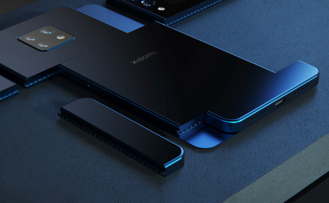 mobile phone，Intelligent mobile phone，Xiaomi，Jermaine Smit，black，Modular mobile phone，