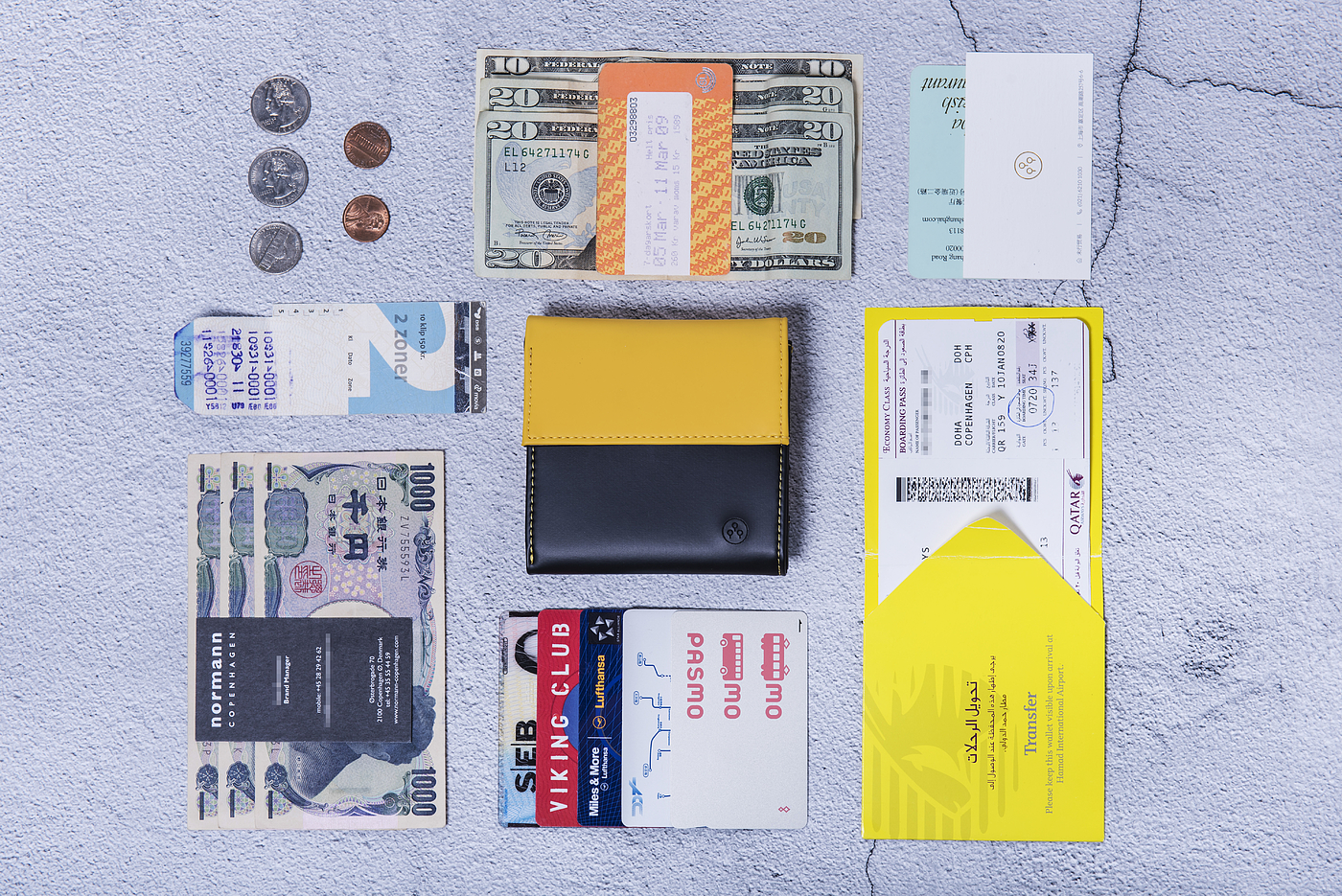 Wallet / go out / Travel，