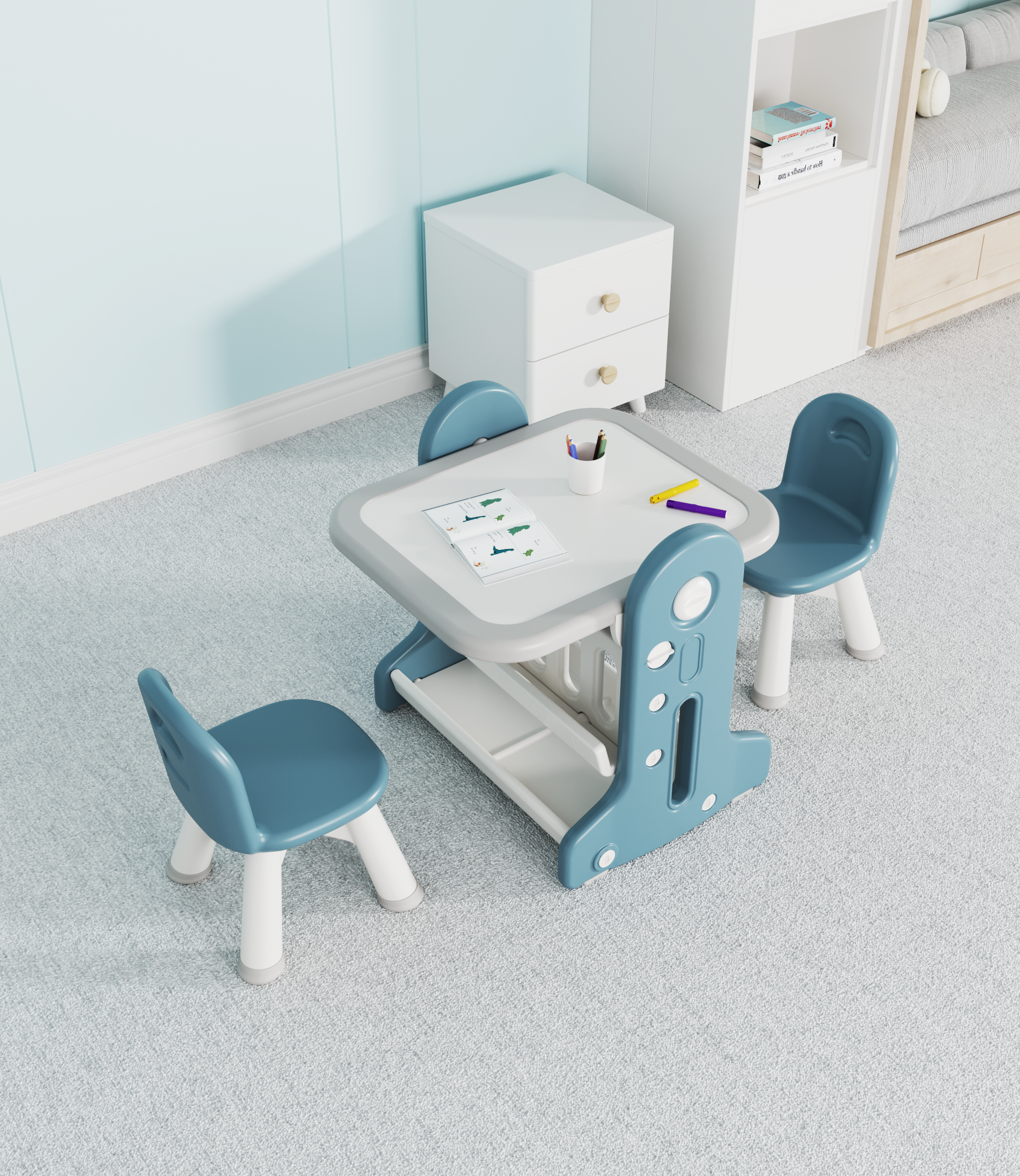 children，desk，Easel，Mother and baby，multi-function，