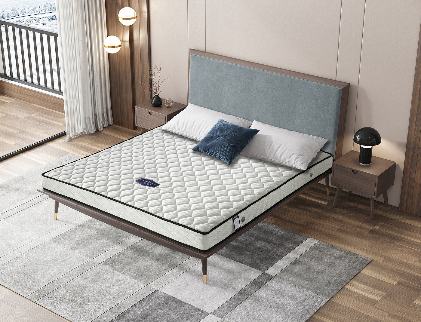 mattress，Furniture modeling，Furniture rendering，Furniture animation，furniture design ，Product modeling，Product rendering，Antique Valley fragrance，