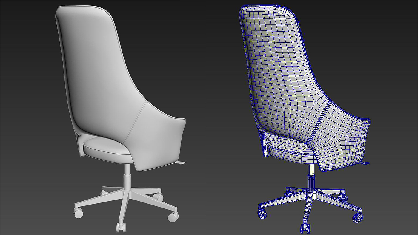 Office chair，Computer chair，Swivel chair，Furniture modeling and rendering tutorial，furniture design ，Product modeling and rendering tutorial，product design，Antique Valley fragrance，