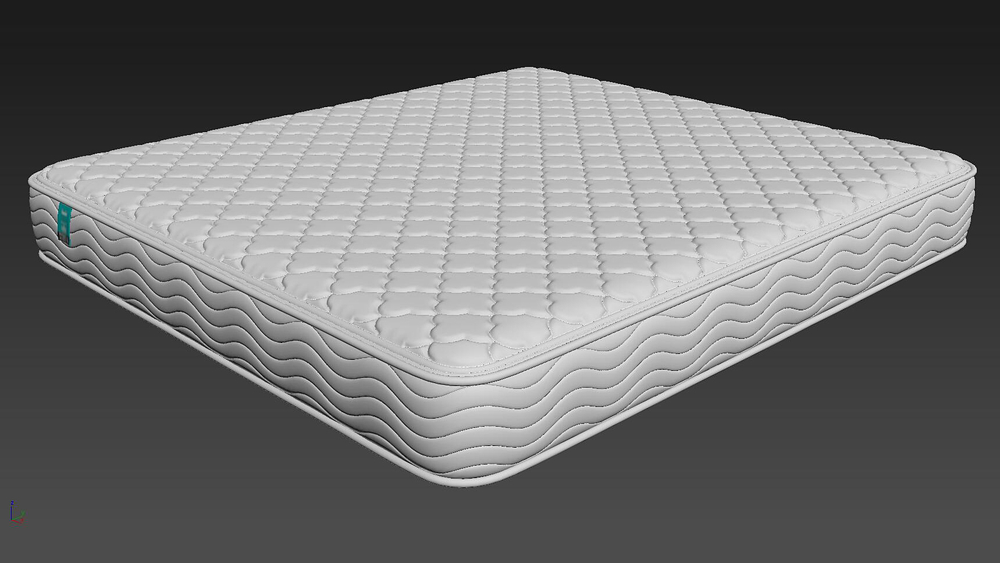 mattress，Mattress modeling and rendering tutorial，Furniture modeling and rendering tutorial，furniture design ，product design，Product modeling and rendering tutorial，Antique Valley fragrance，bedding article，