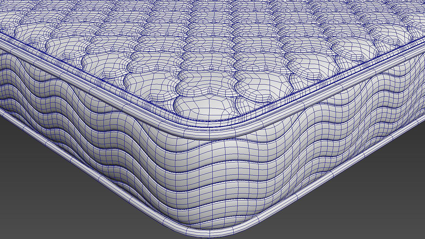 mattress，Mattress modeling and rendering tutorial，Furniture modeling and rendering tutorial，furniture design ，product design，Product modeling and rendering tutorial，Antique Valley fragrance，bedding article，